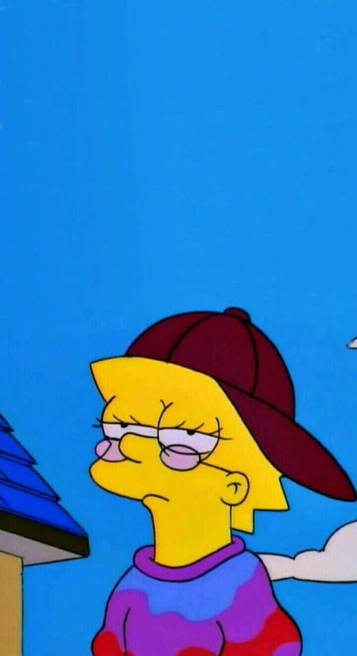 Lisa Simpson Estetiese Buierigheid Muurpapier