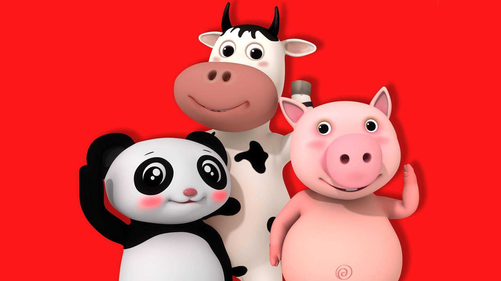 Little Baby Bum Oulike Diere Muurpapier