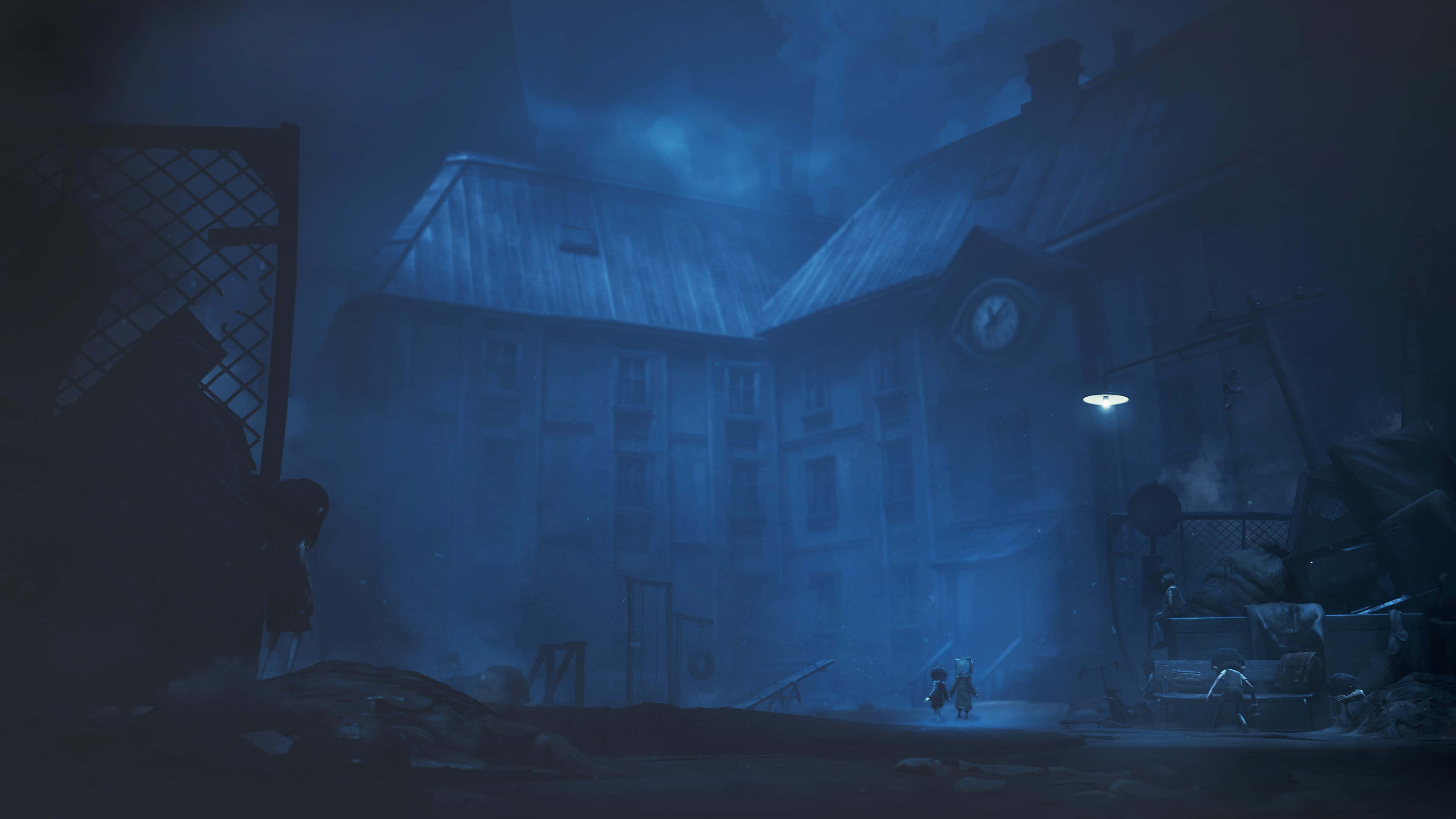Little Nightmares 4K Ou Gebou Muurpapier