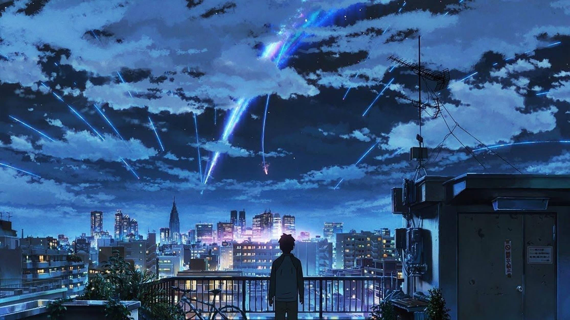Lo Fi Anime Your Name Omslag Muurpapier