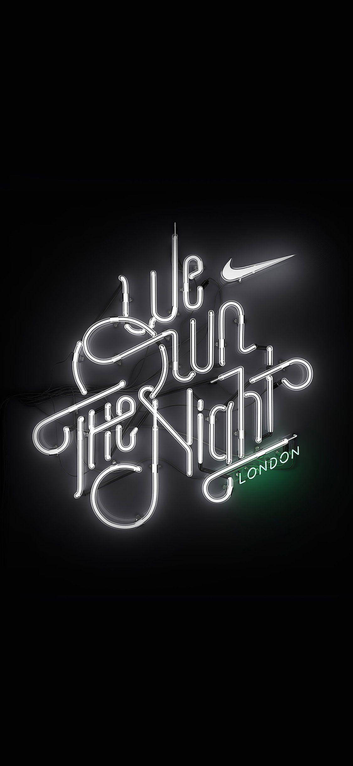 Londen Nike iPhone Logo Muurpapier