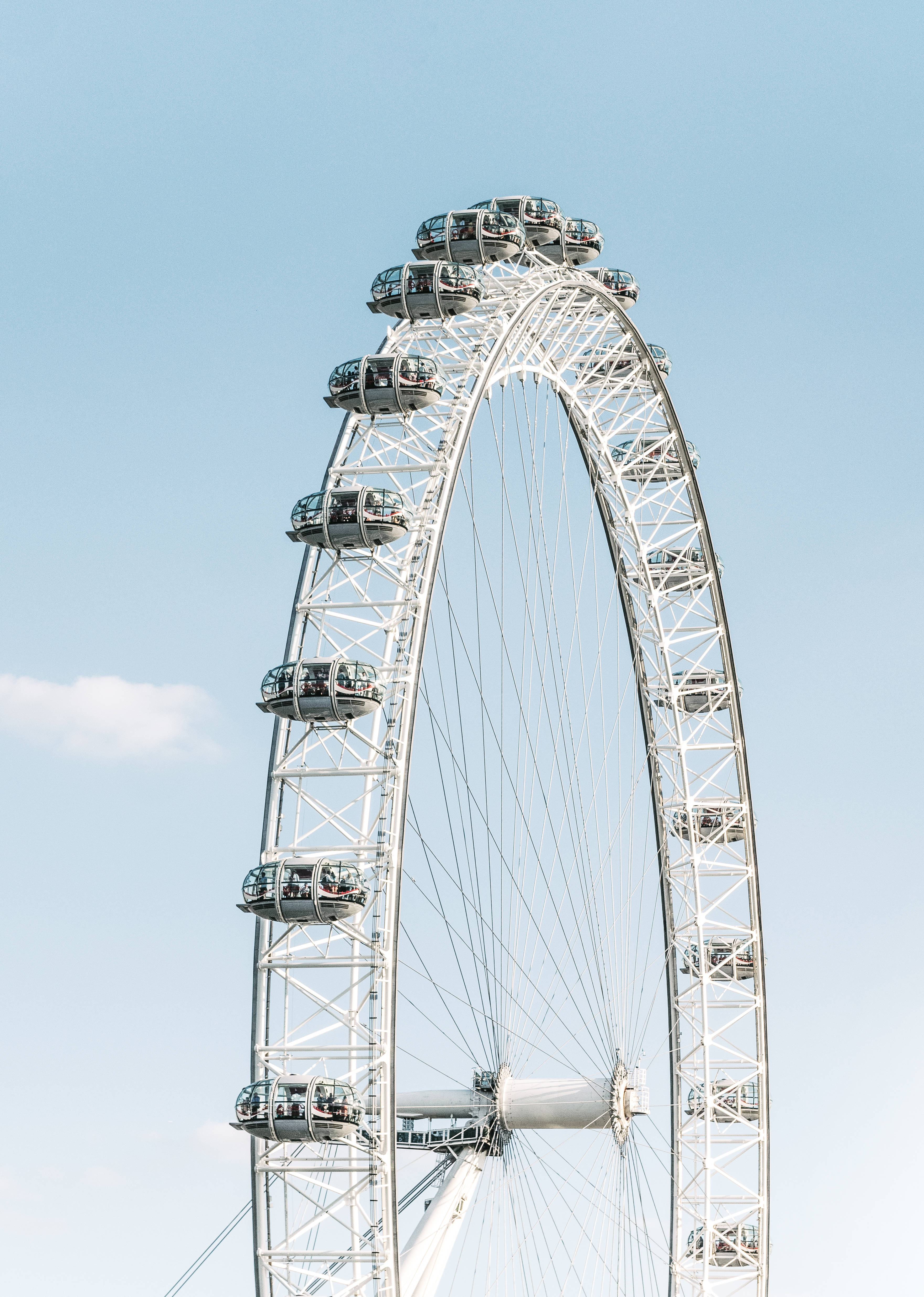 Londen Stadslyn Uitsig by die Breek van Dagbreek Muurpapier