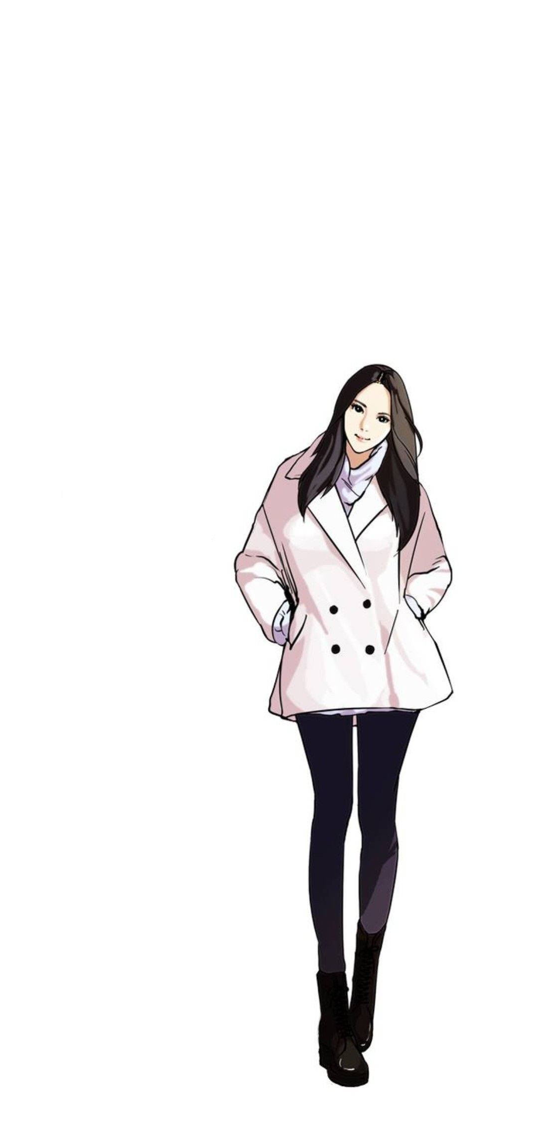 Lookism Crystal In Coat Muurpapier