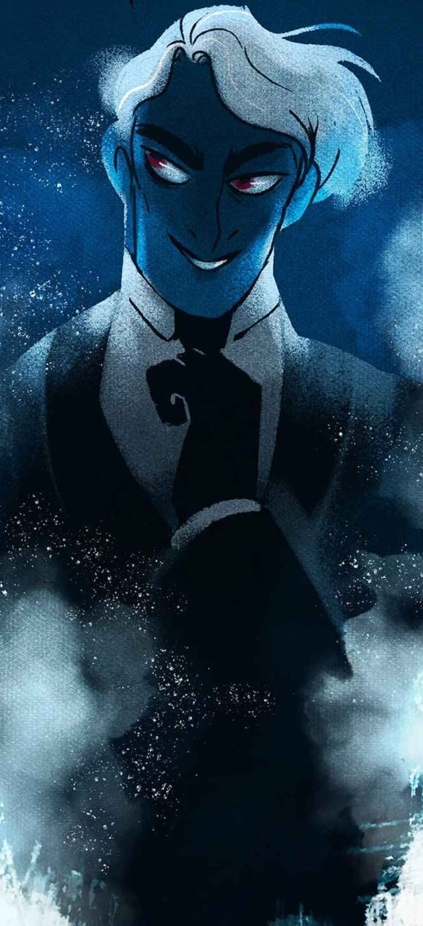 Lore Olympus Webtoon Hades Glimlaggend Muurpapier