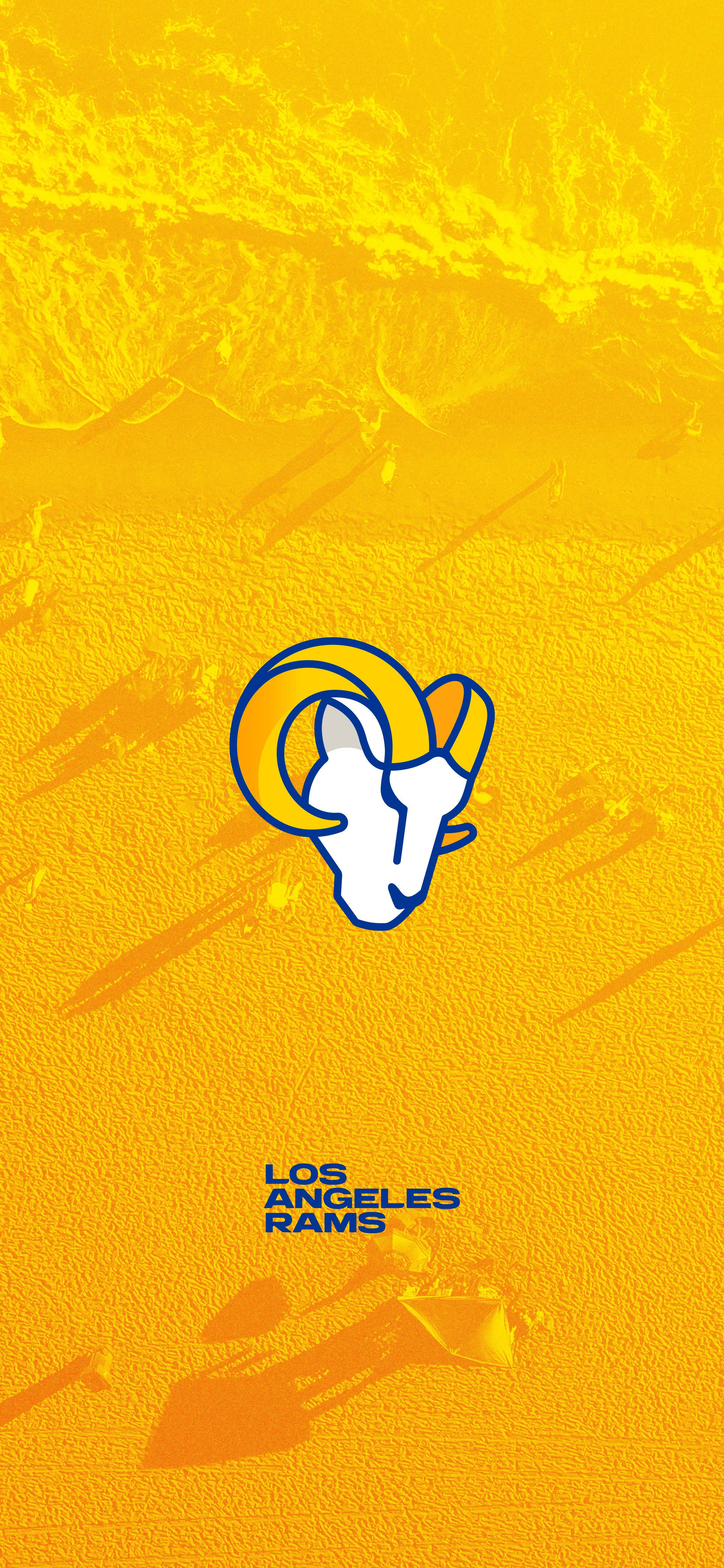 Los Angeles Rams Spotprentlogo Muurpapier