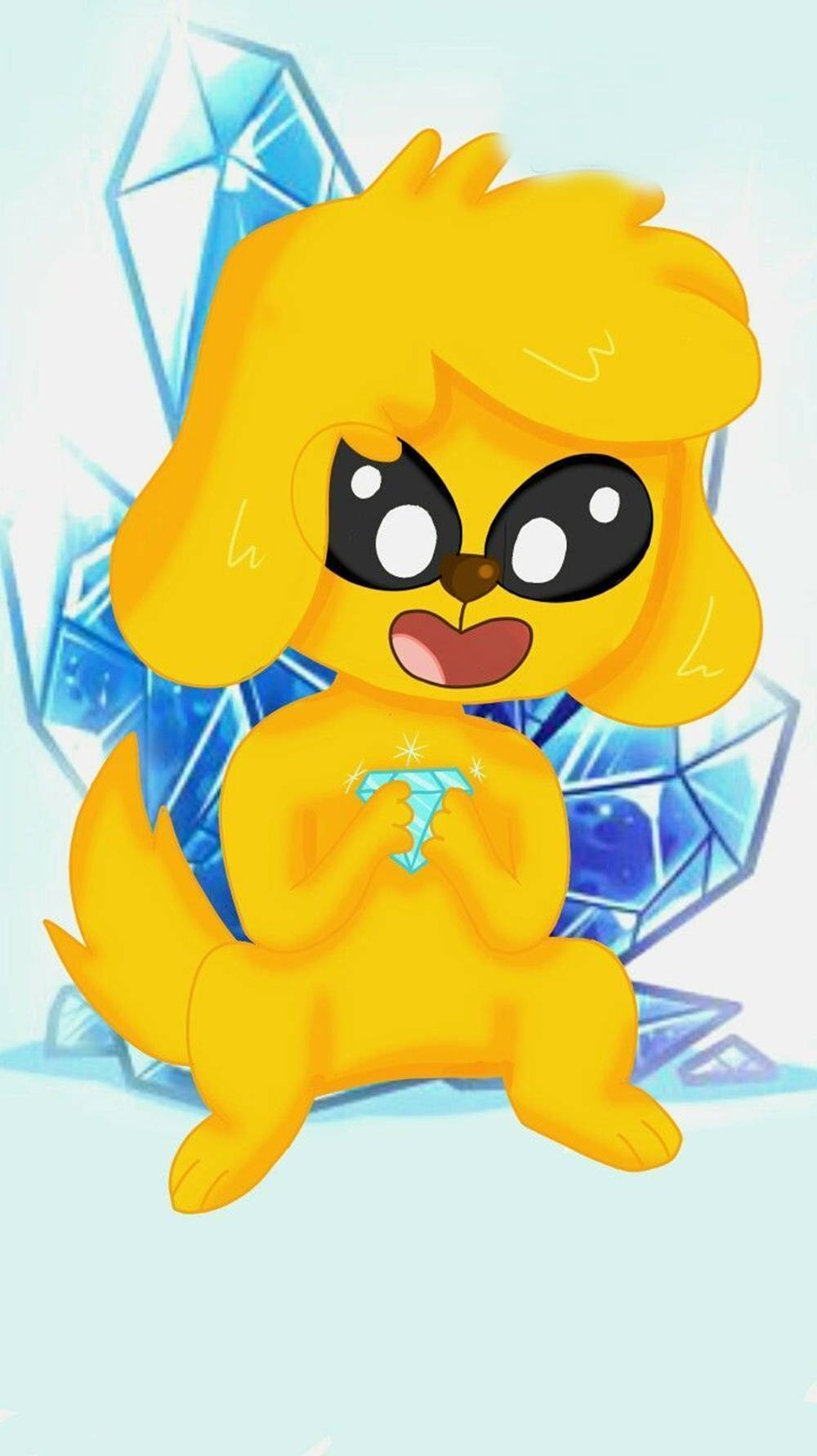 Los Compas Gamer Mikecraft met Diamant Muurpapier