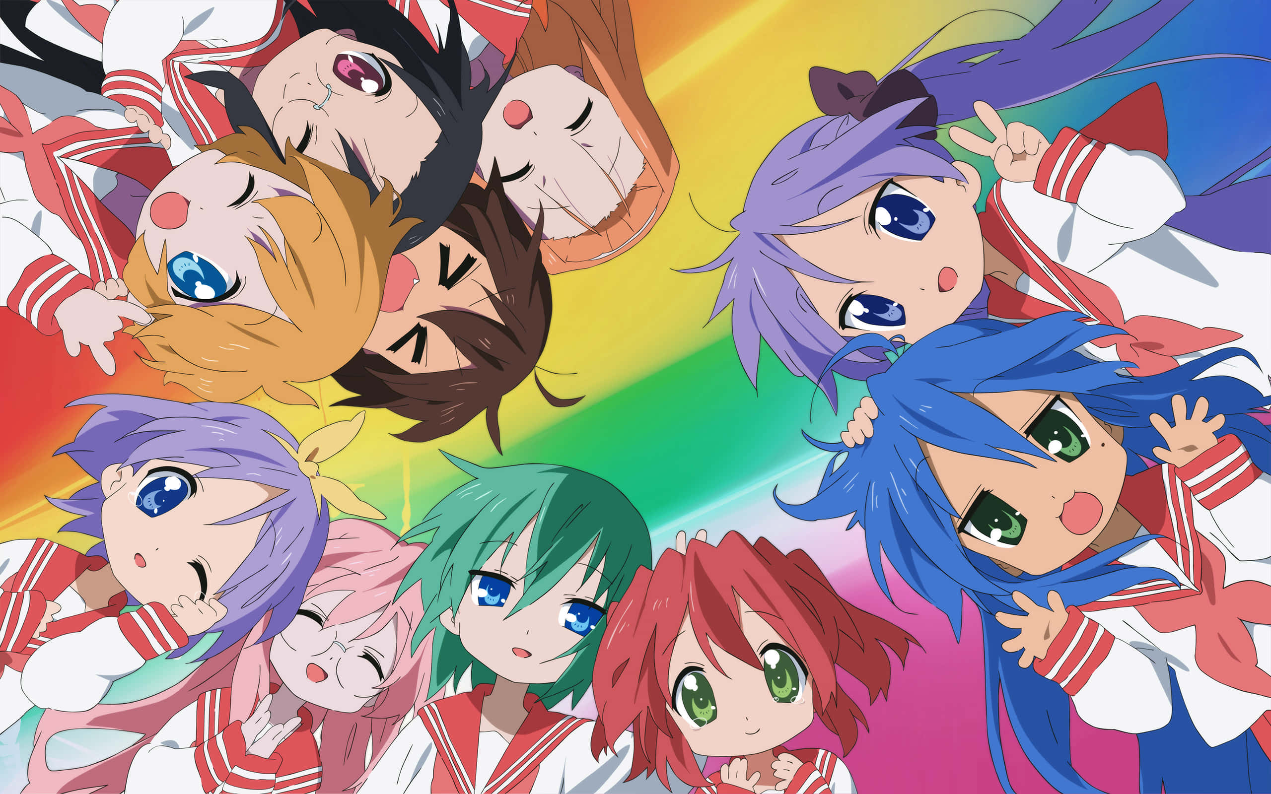 Lucky Star Anime Plakkaat Muurpapier