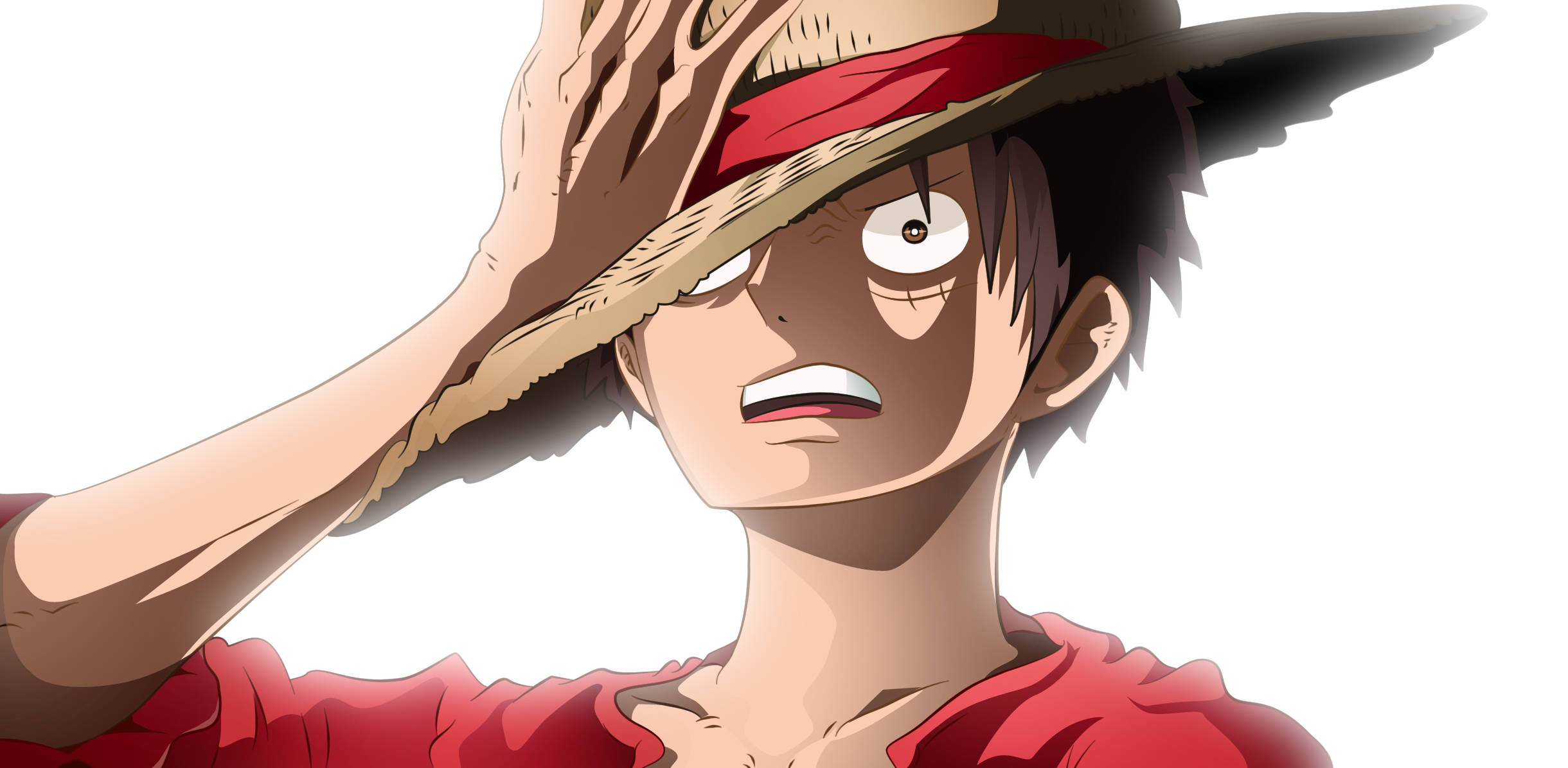 Luffy Die Seerower Skok Muurpapier