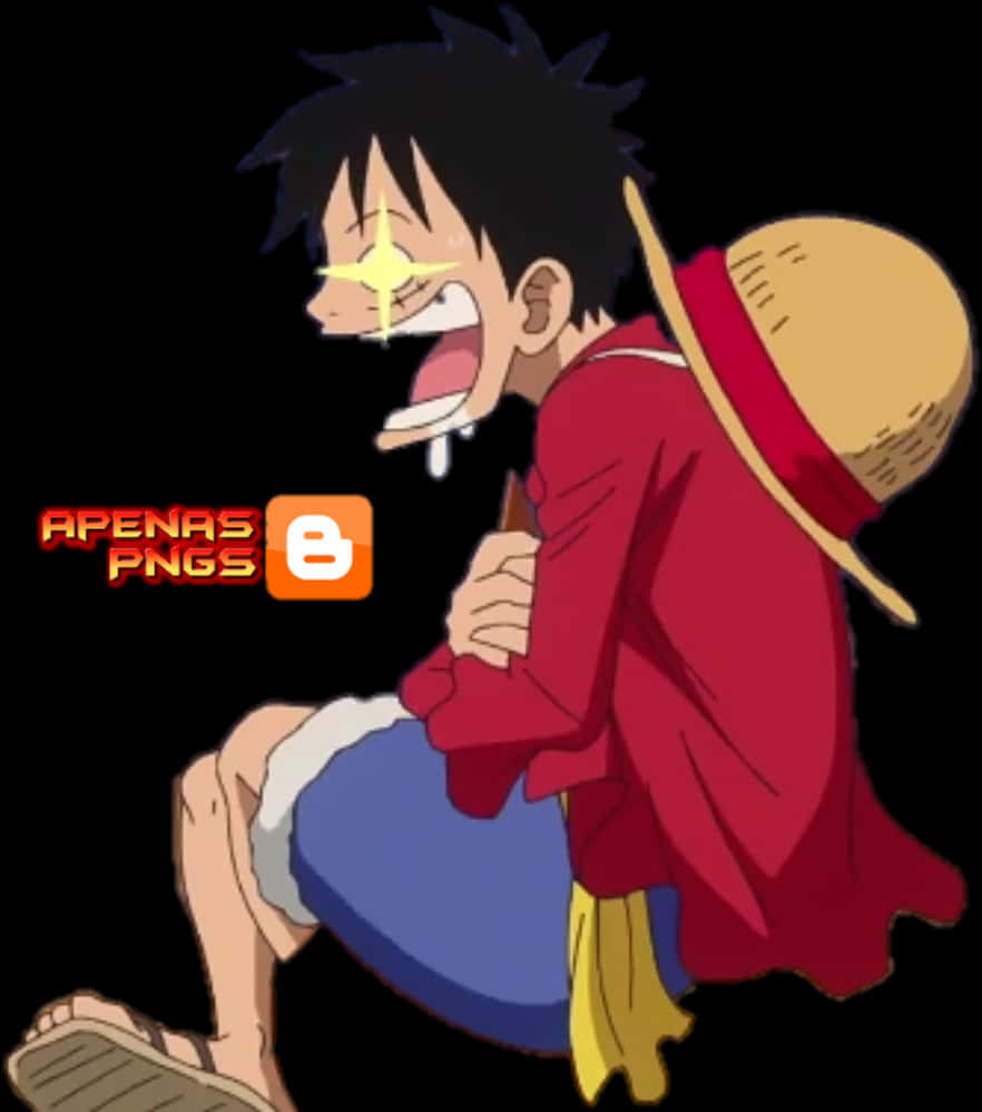 Luffy Huil One Piece Karakter Muurpapier