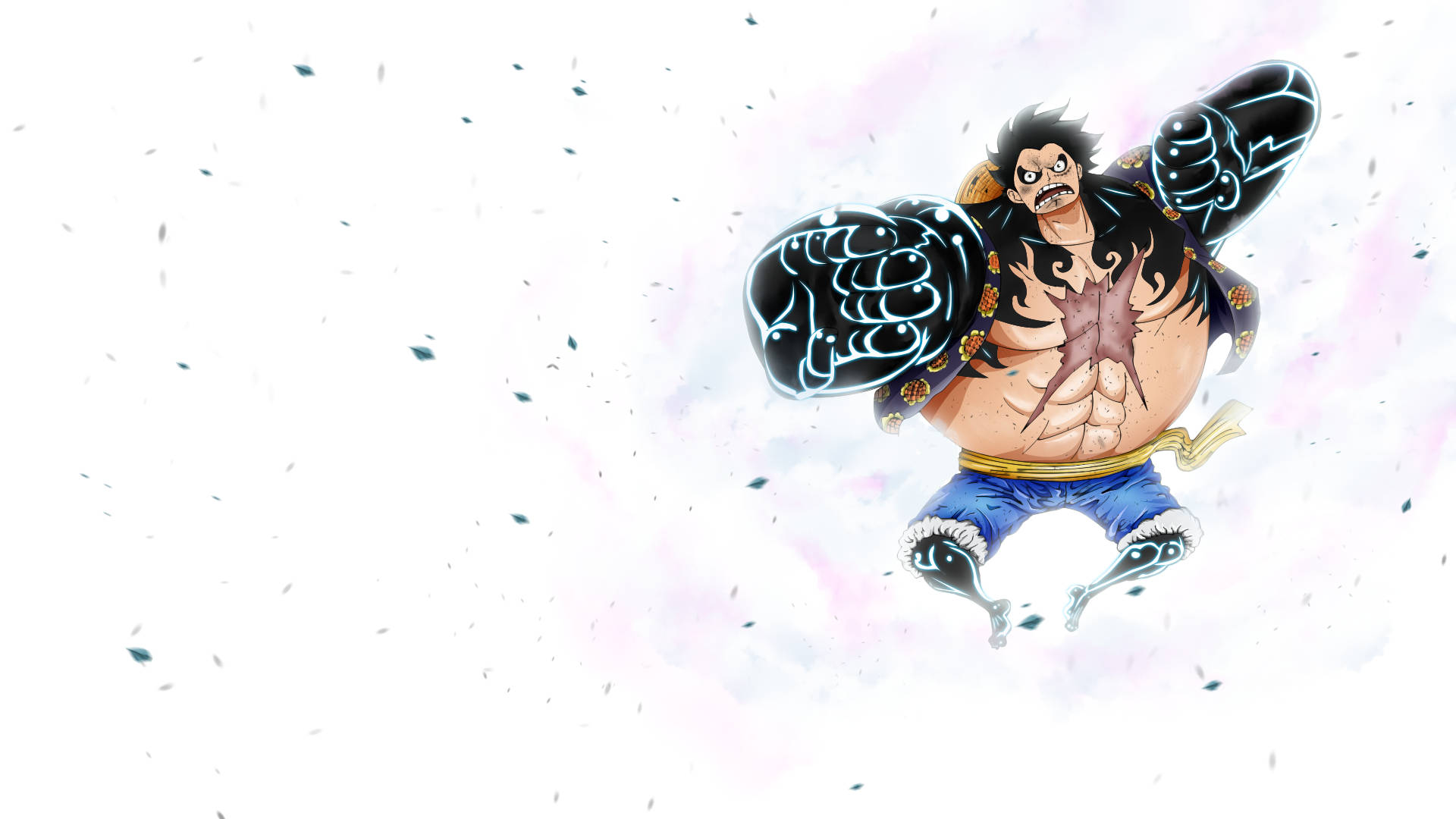 Luffy Met Groot Sterk Spier