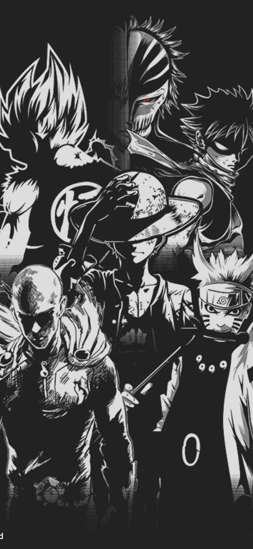 Luffy se vasberadenheid sal nooit verswak nie Muurpapier