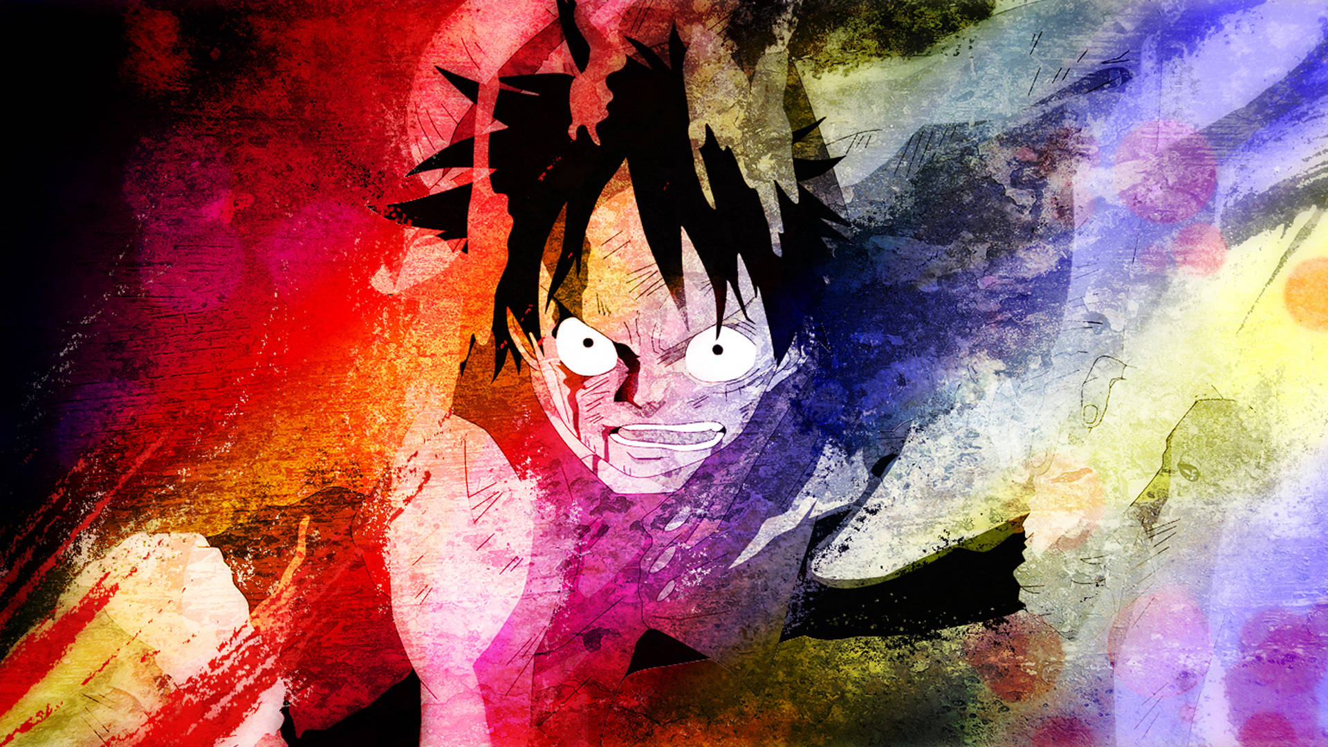 Luffy Seerowerkoning Fan-kuns Muurpapier