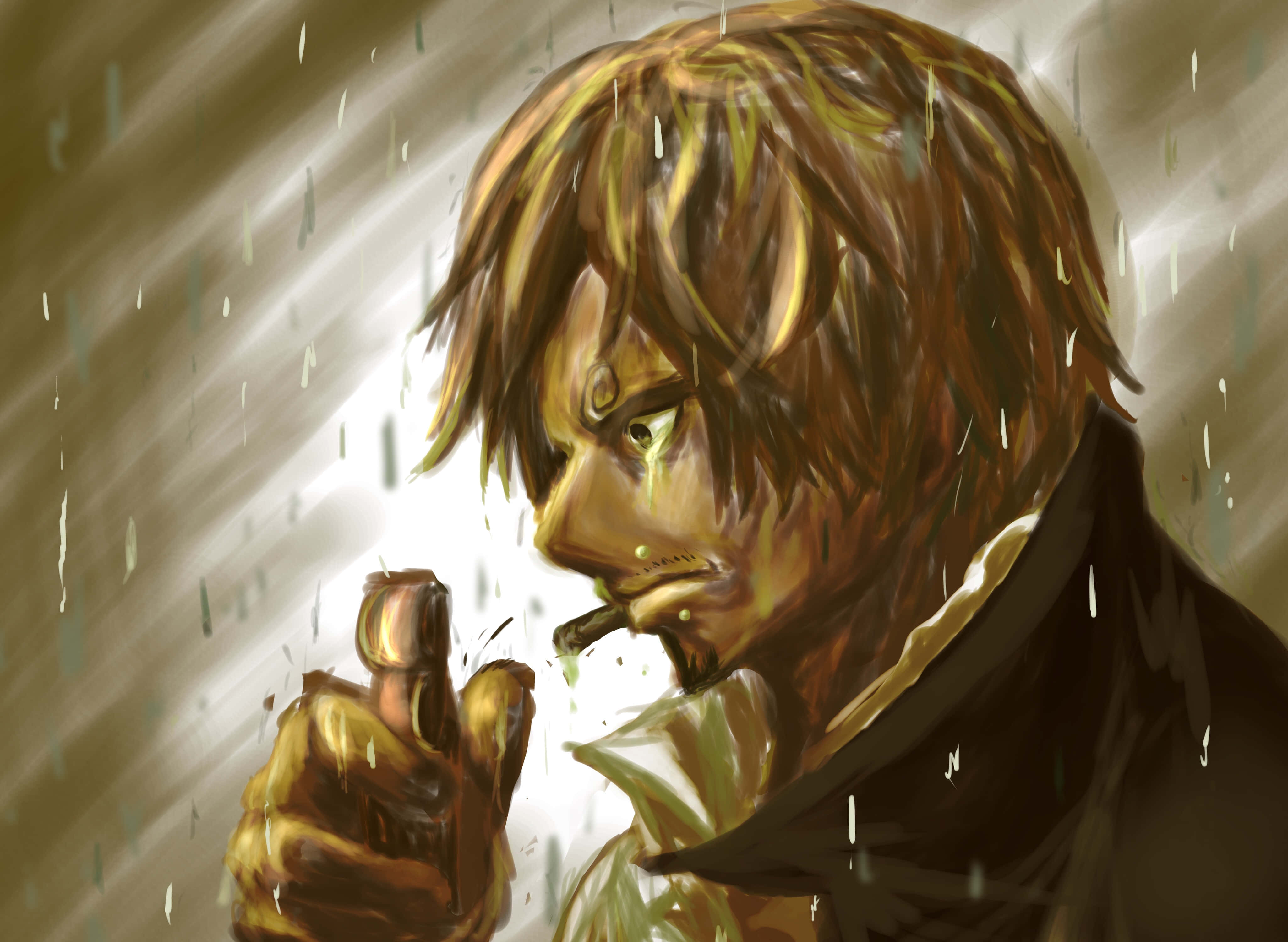 Luffy volg die pad om Koning van die Pirate te word in die 4K-kwaliteit van One Piece Muurpapier