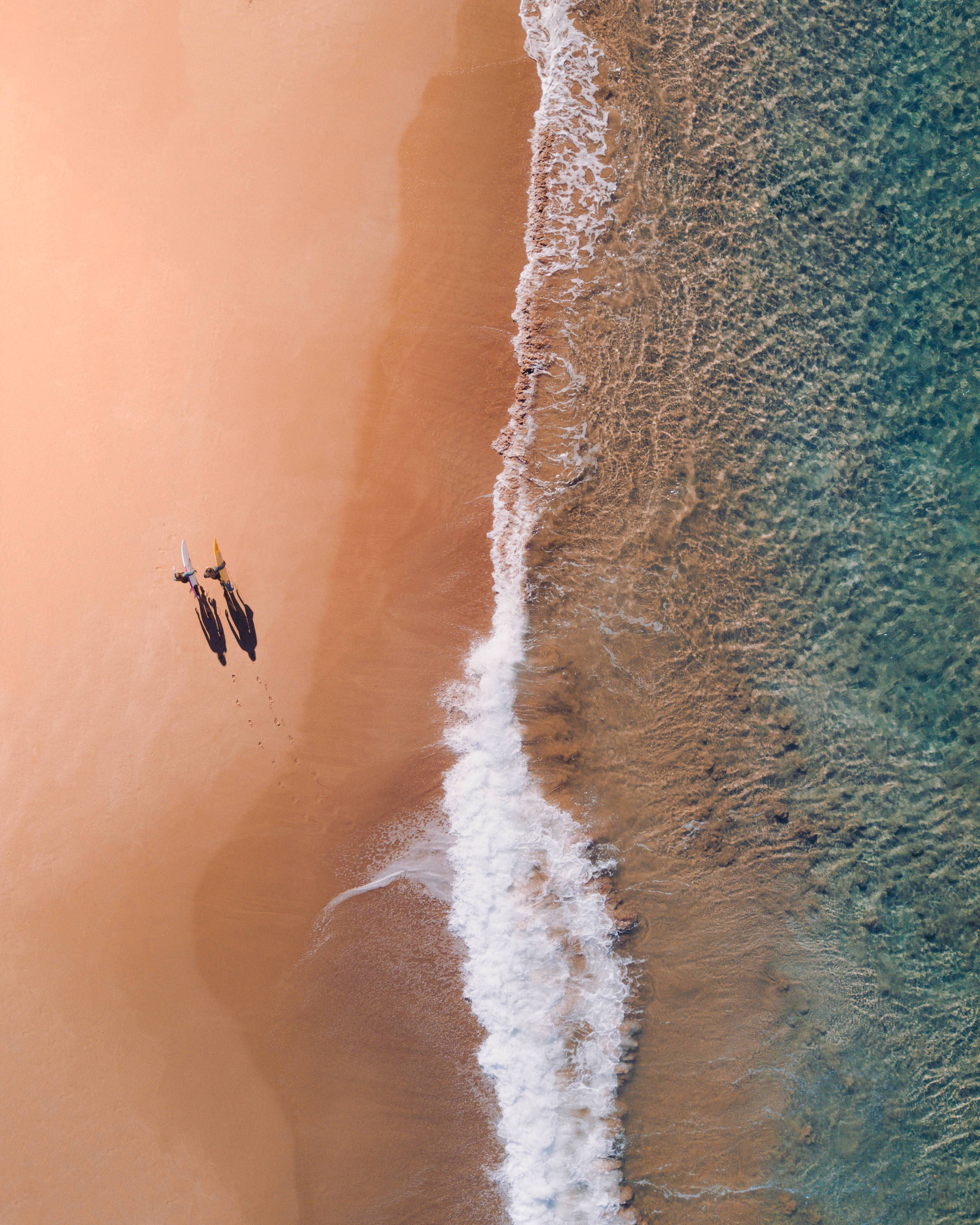 Lugfoto Bondi-strand Australië Muurpapier