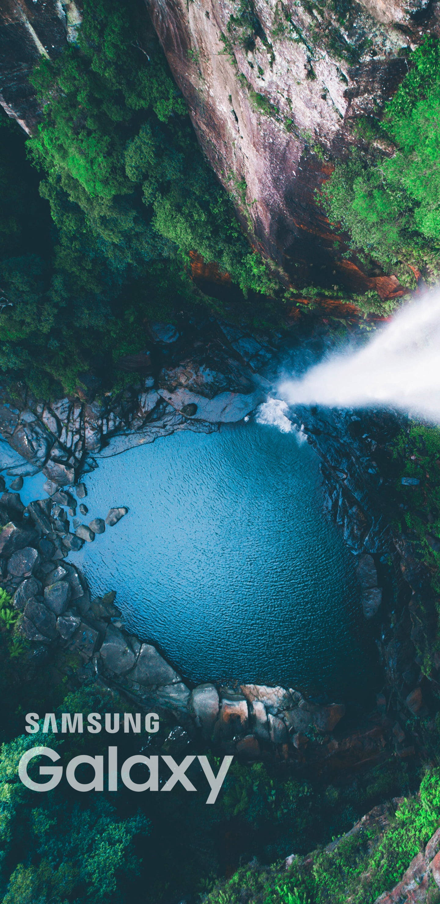 Lugfoto Waterval Samsung Full HD Muurpapier