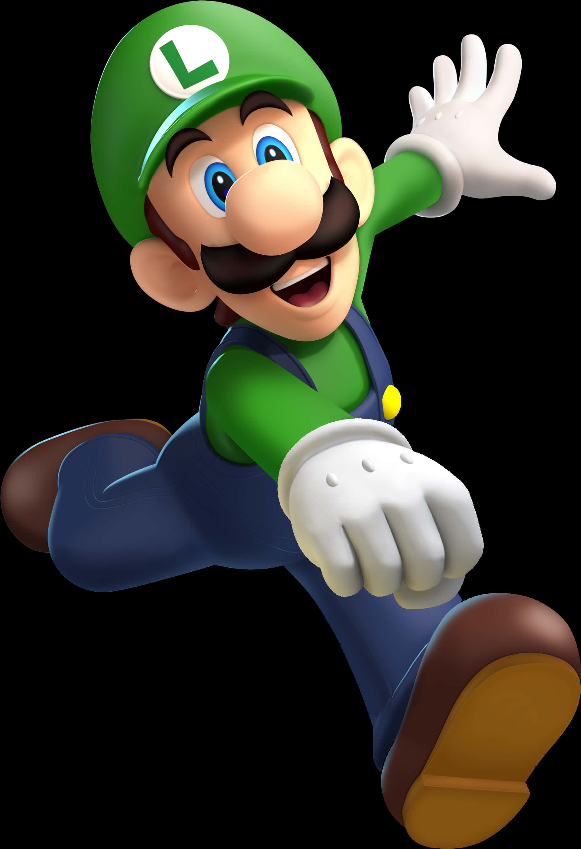 Luigi in aksie-houding Muurpapier