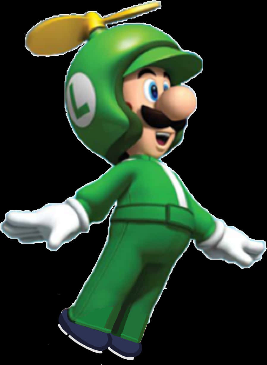 Luigi in dryfpak Muurpapier
