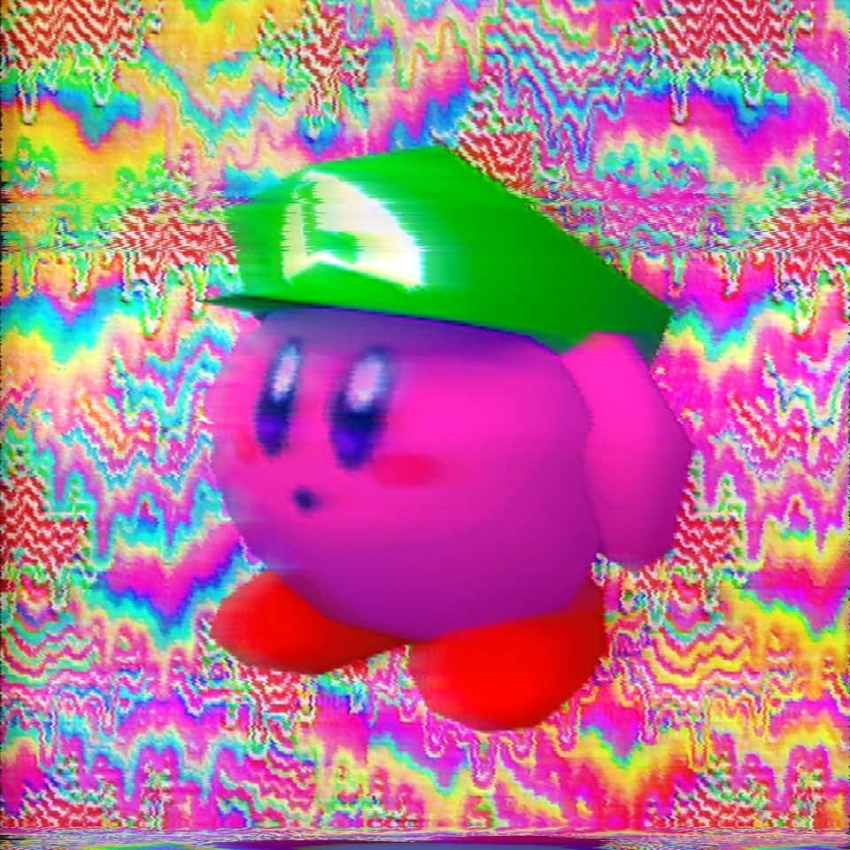 Luigi Kirby Passende Anime Profiel Prentjie Muurpapier