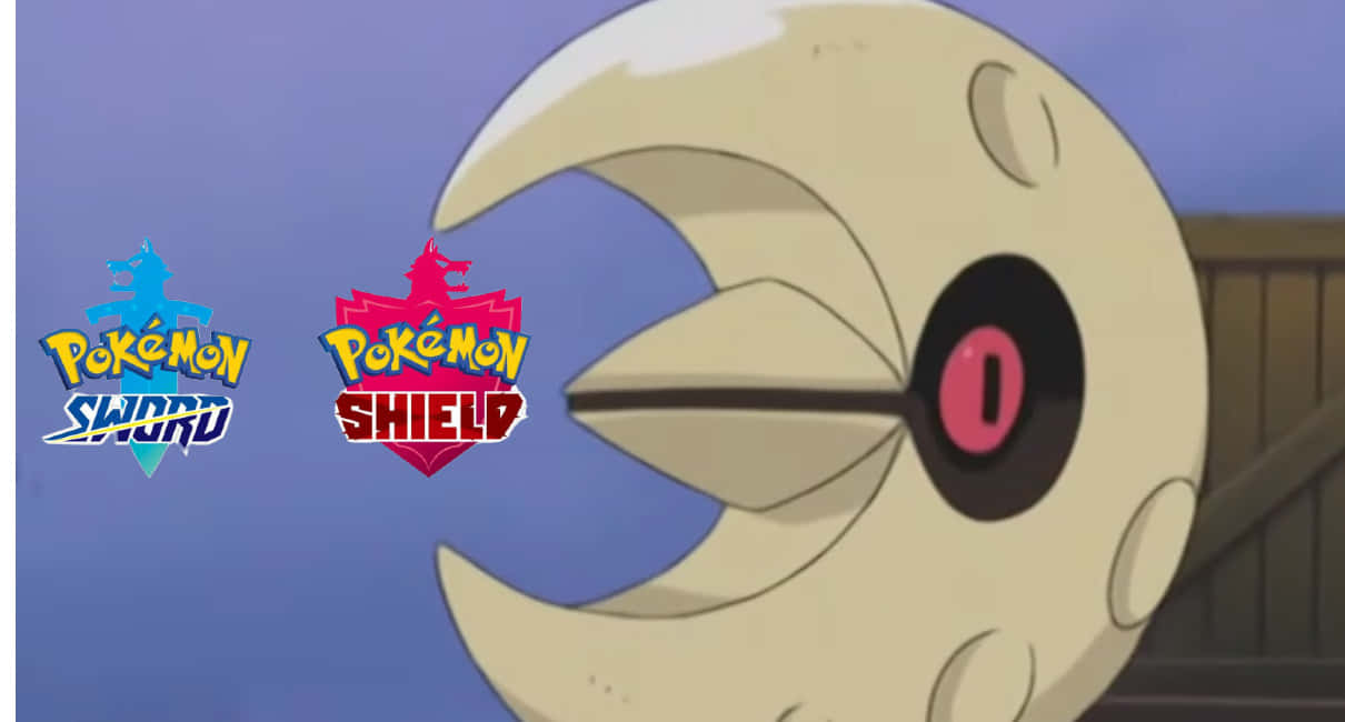 Lunatone Pokémon Sword en Shield Muurpapier