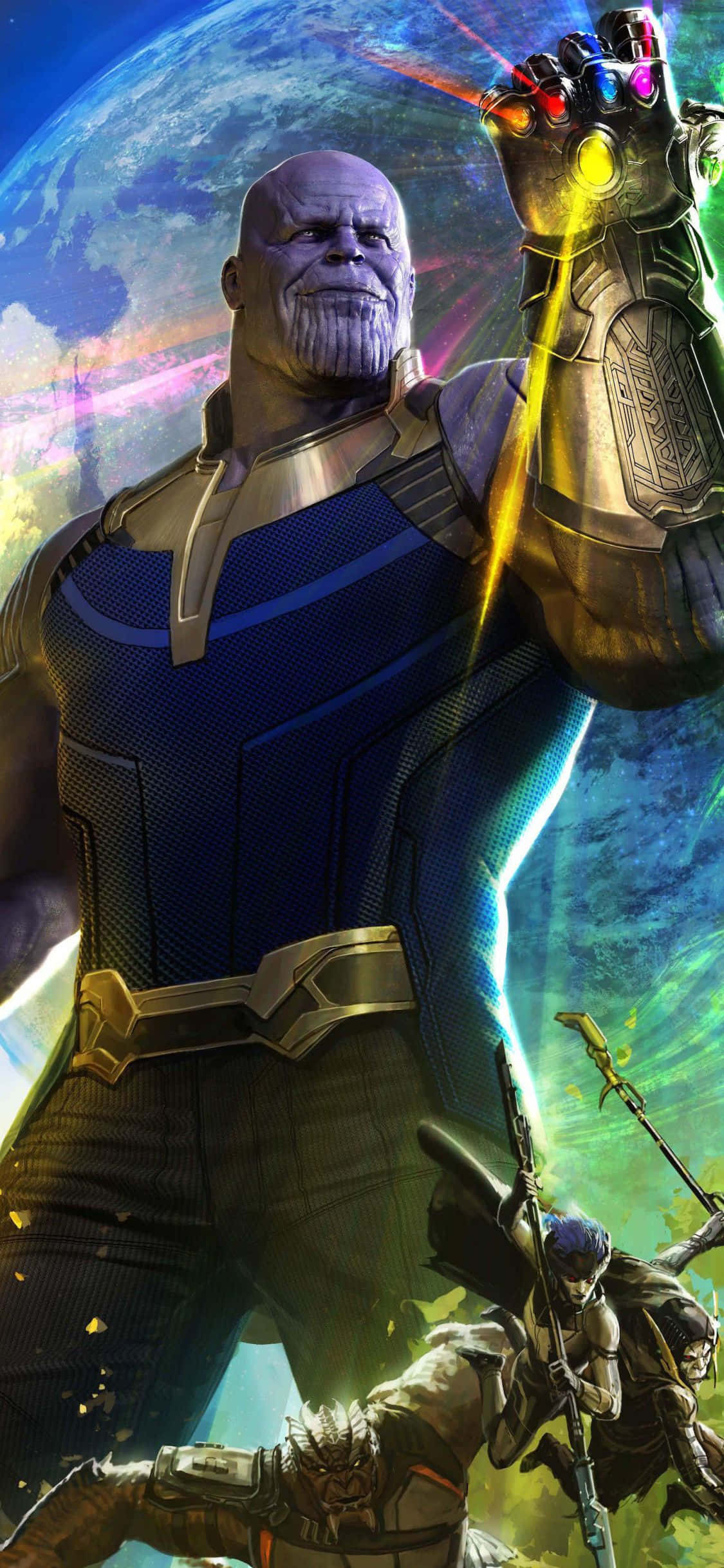 Maak gereed om by die Avengers aan te sluit met die splinternuwe iPhone Xs Muurpapier