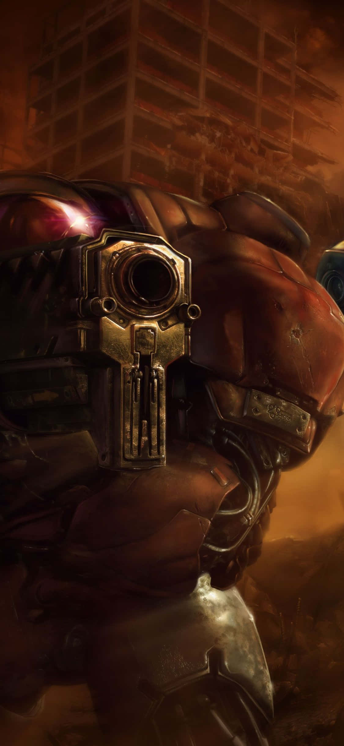 Maak Gereed om die Intense Strategie Speletjie StarCraft II op jou iPhone X te Speel. Muurpapier