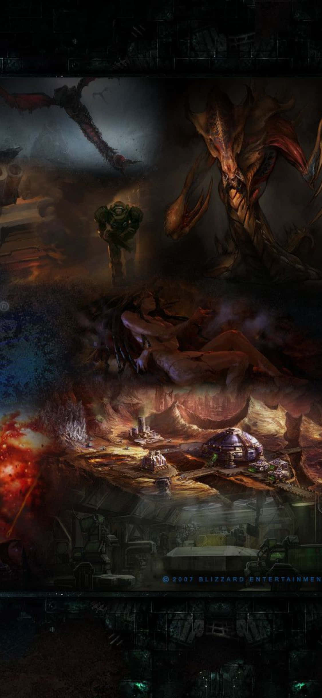 Maak Gereed om Starcraft II op die iPhone X te Speel Muurpapier