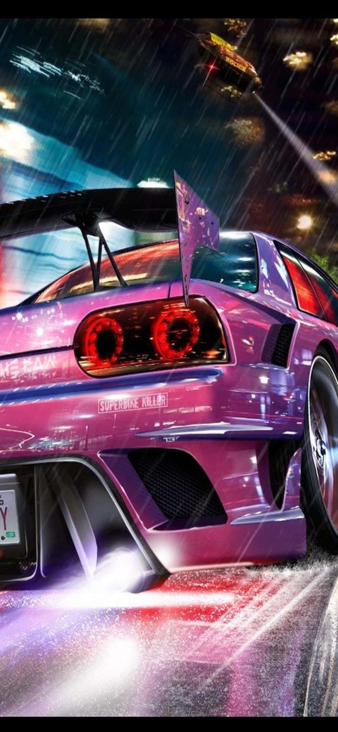 Maak Gereed om te Spoed in Need for Speed Heat op iPhone Xs Muurpapier