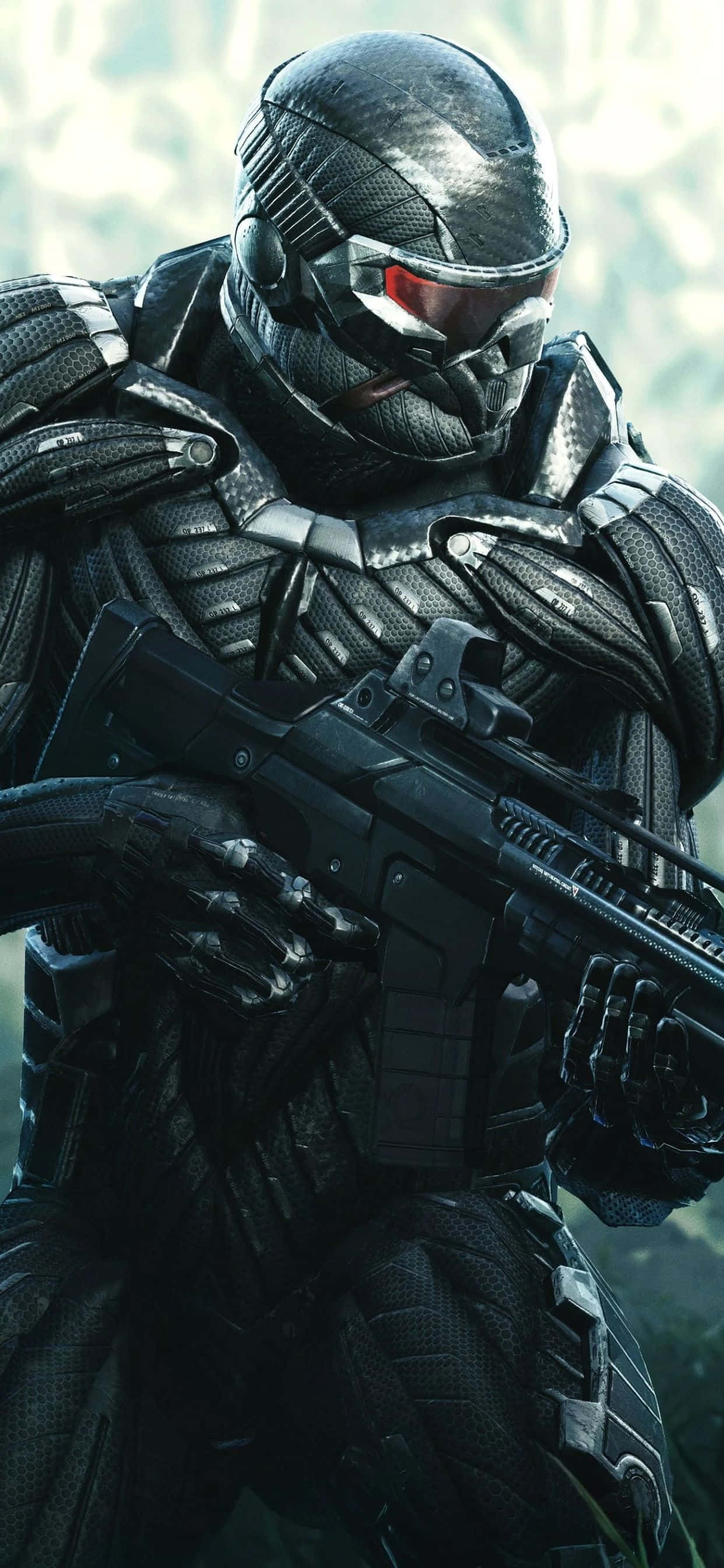 Maak gereed vir intense aksie op die nuwe iPhone Xs Max Crysis Warhead Muurpapier