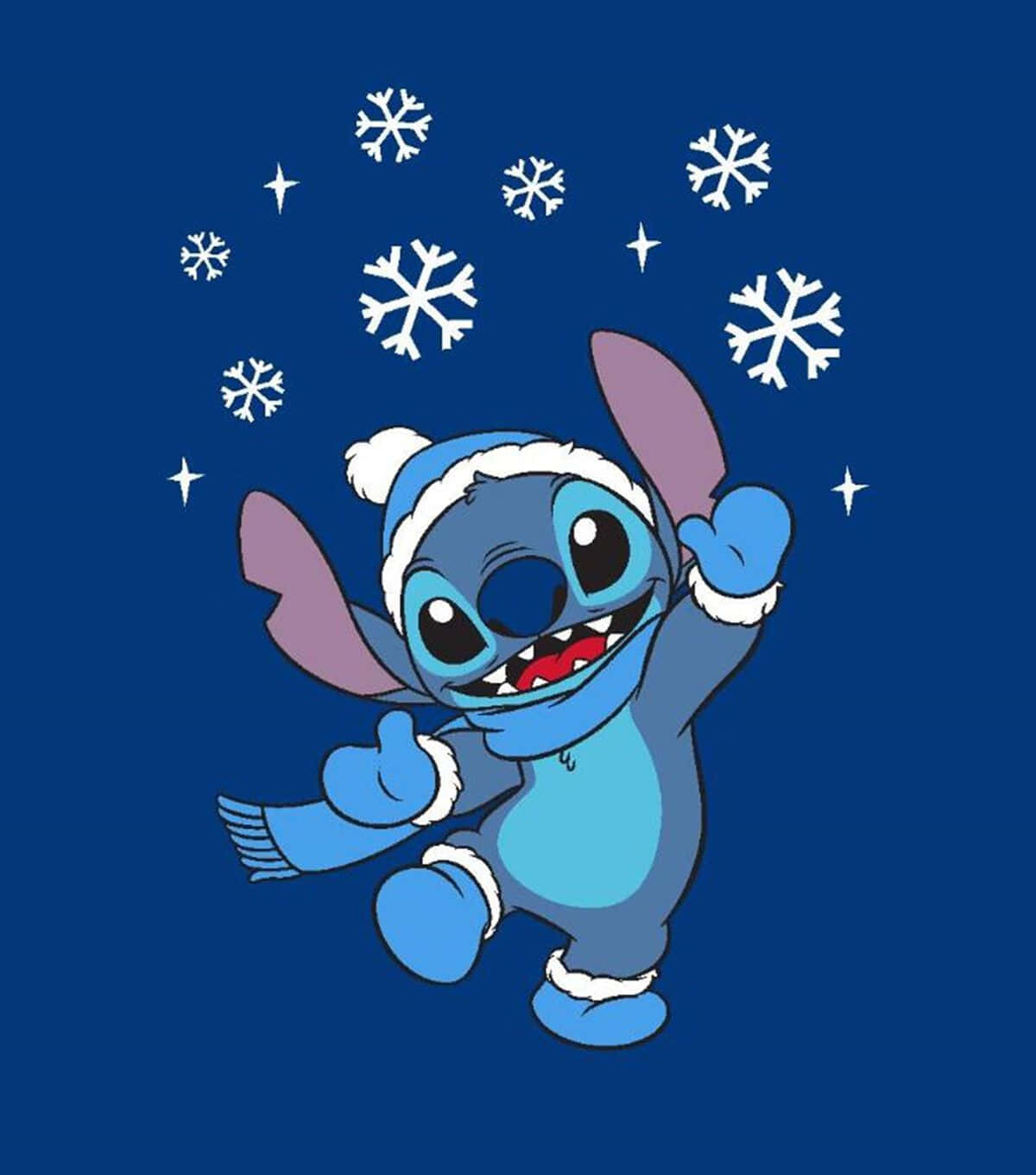 Maak gereed vir die Kersfees met hierdie vrolike Disney Kersfees-beeld Muurpapier