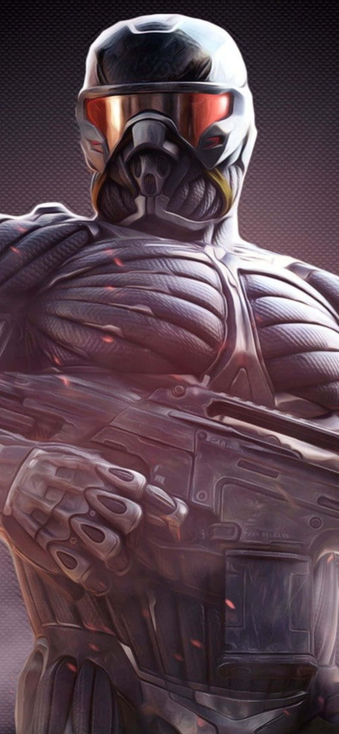 Maak gereed vir die uiteindelike speletjie-ervaring met Crysis 3 op die iPhone X Muurpapier