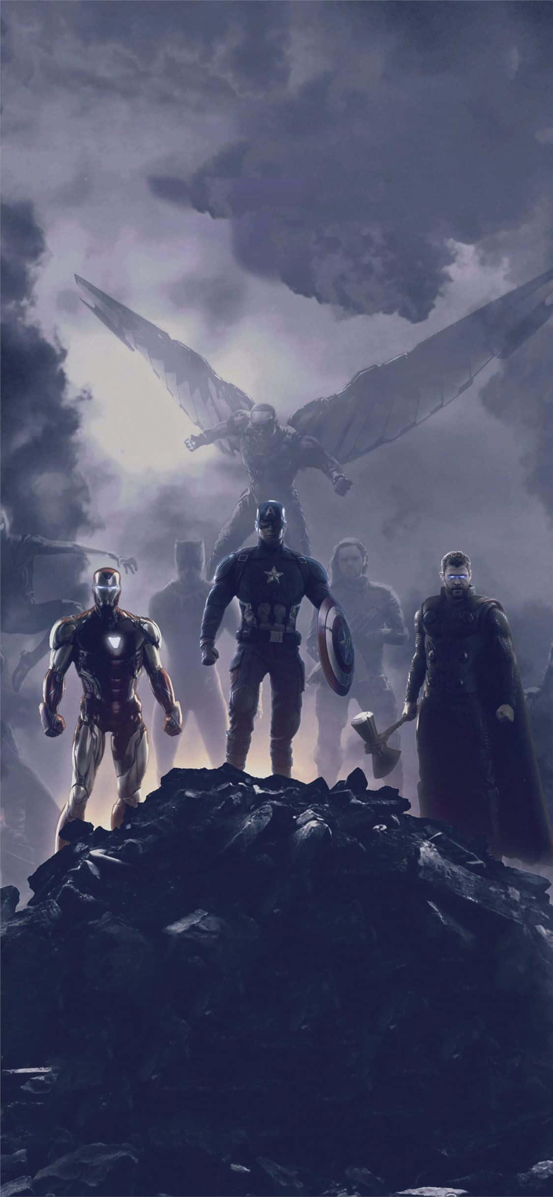 Maak gereed vir die uiteindelike Marvel-ervaring met 'n iPhone XS en Avengers. Muurpapier
