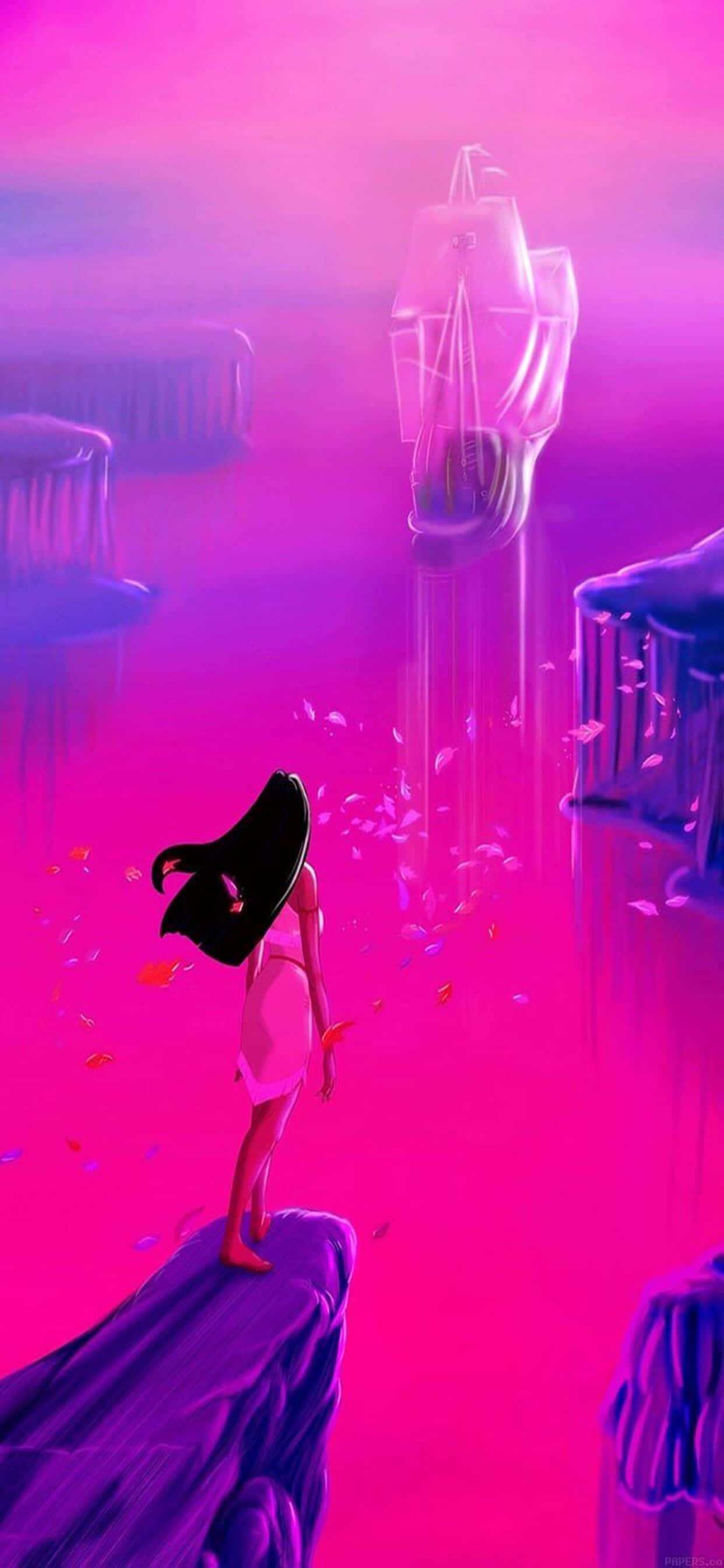 Maak gereed vir ure se onbeperkte pret met die iPhone Xs Max Disney! Muurpapier