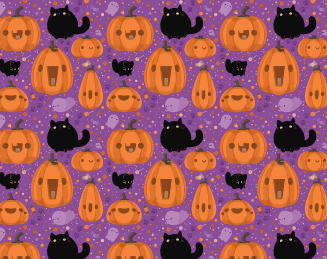 Maak gereed vir 'n grillerige, estetiese Halloween! Muurpapier