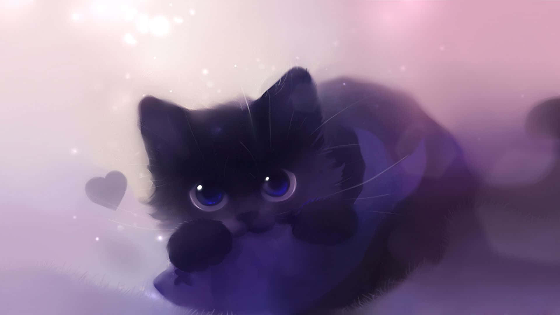 “Maak Plek vir Anime Kat!” Muurpapier