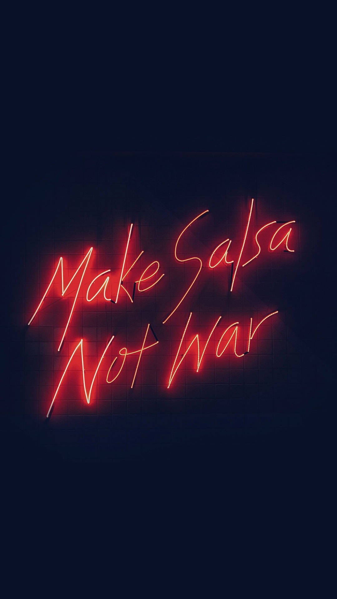 "Maak Salsa, Nie Oorlog Nie" Muurpapier