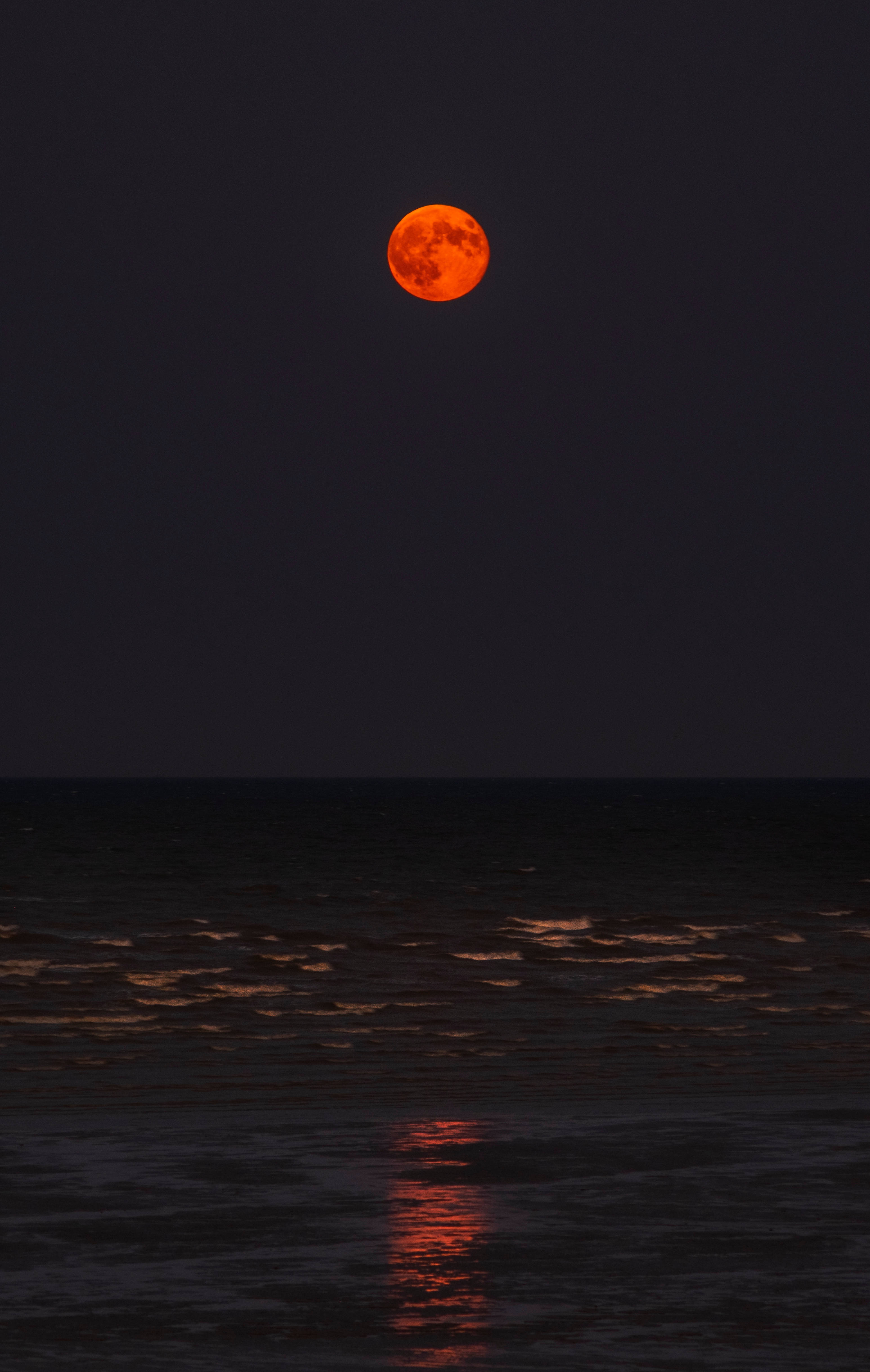 Maan Maansverduistering Uitsig Muurpapier