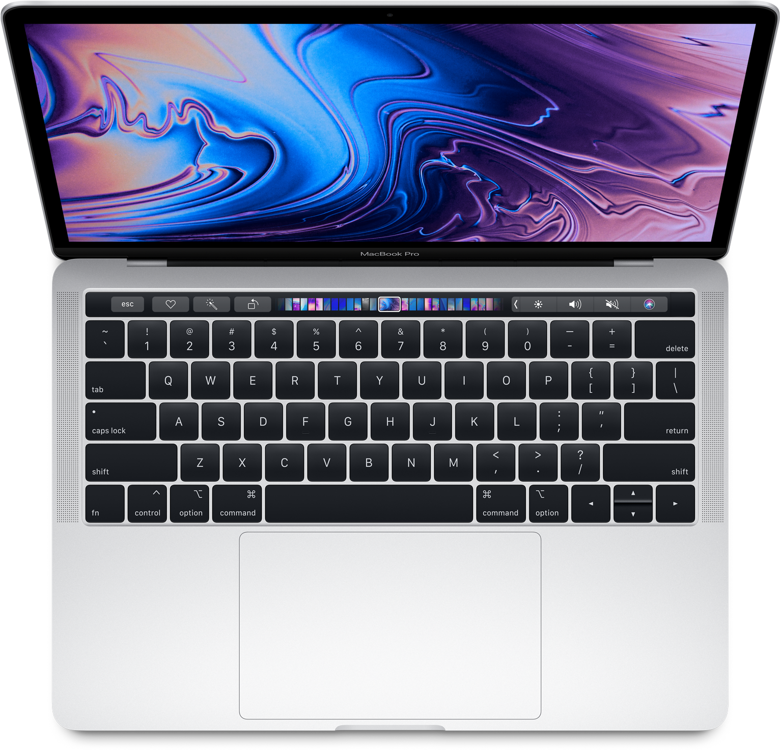Mac Book Pro Bo-aansig Oop Muurpapier