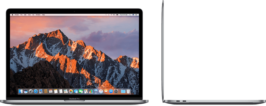 MacBook Pro Voor- en Sy-aansig Muurpapier