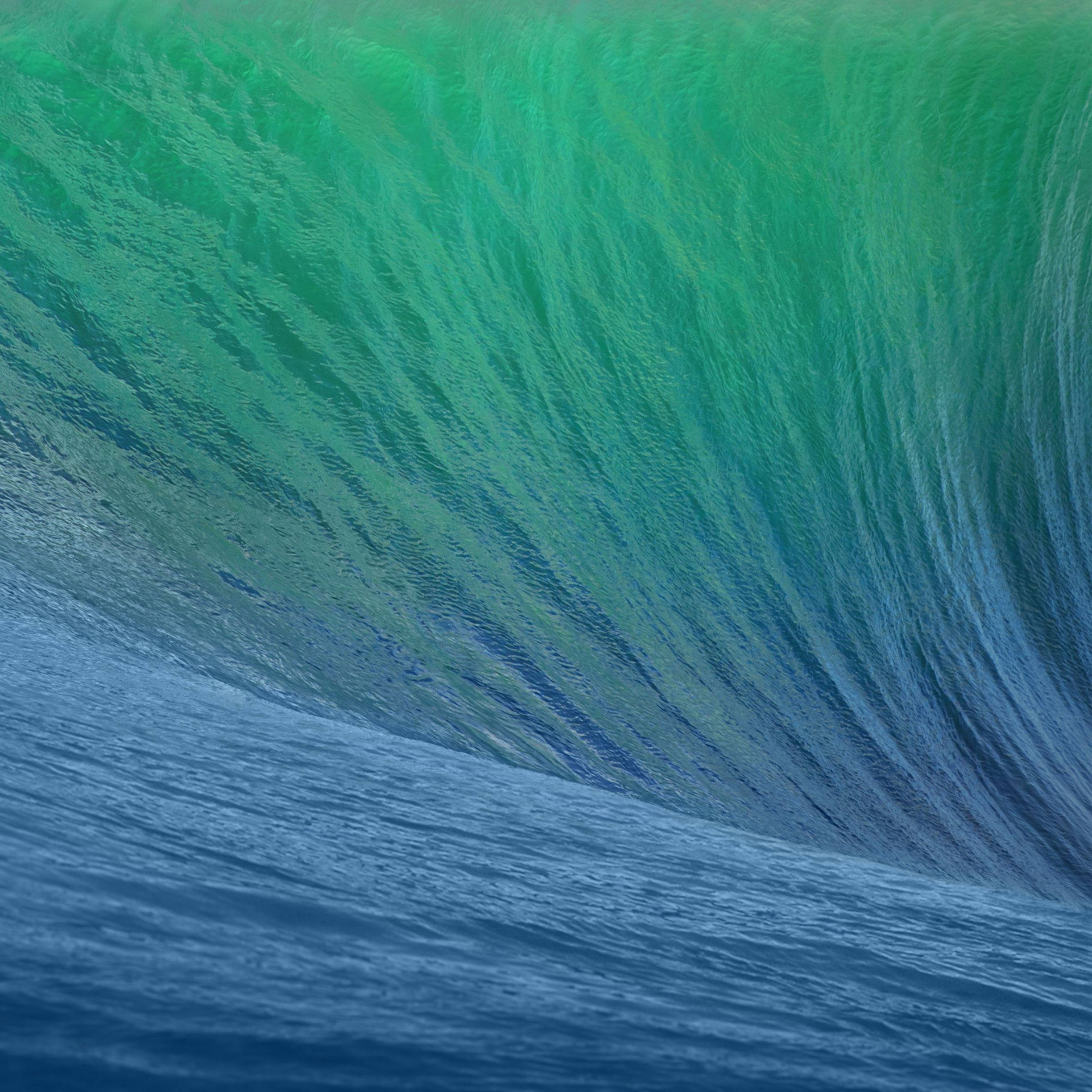 macOS Mavericks iPad Vertoon Muurpapier