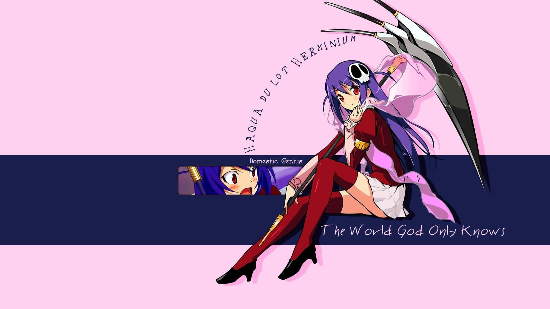 Magiese Blik - The World God Only Knows Anime Muurpapier