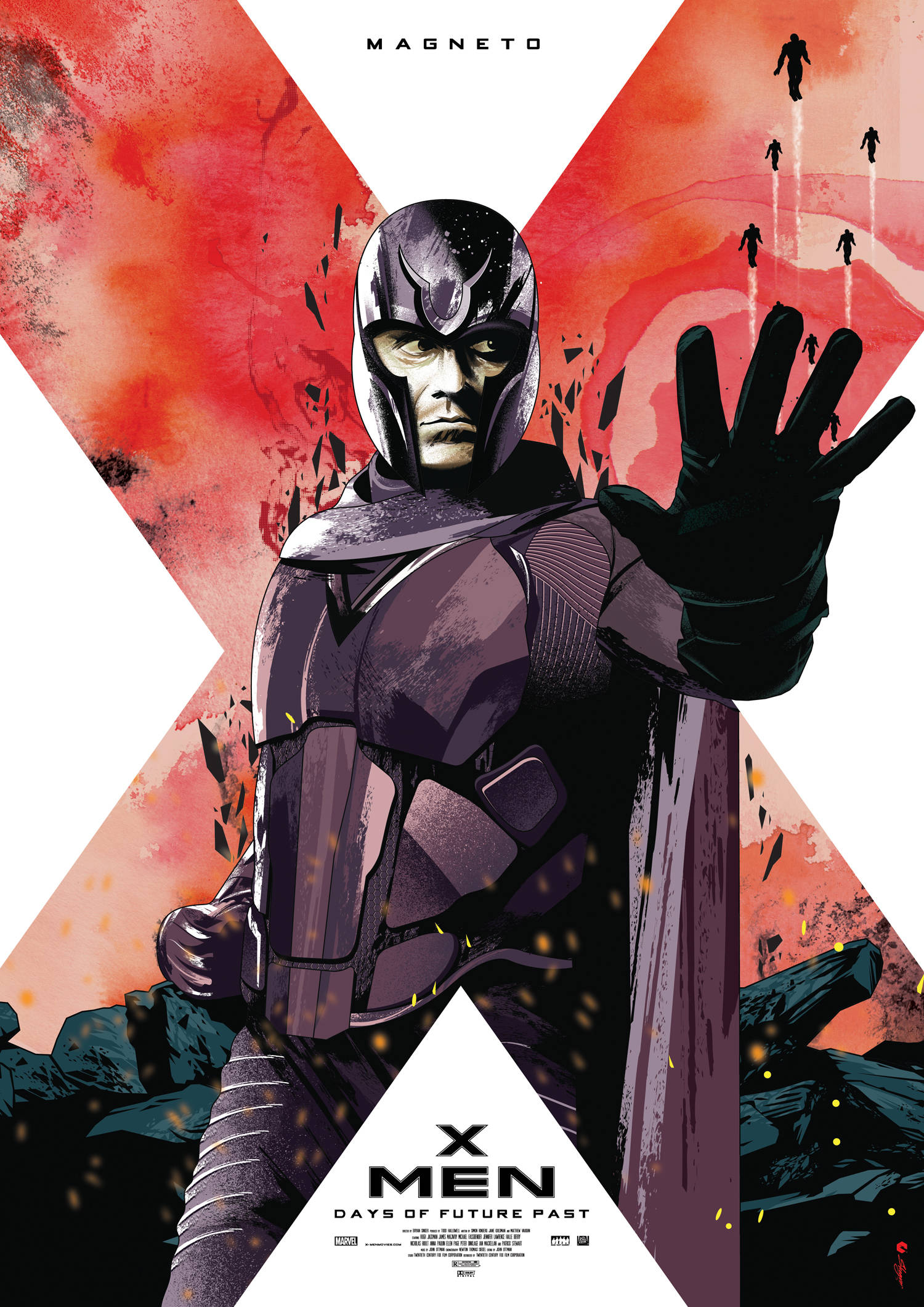 Magneto Days Of Future Past Muurpapier