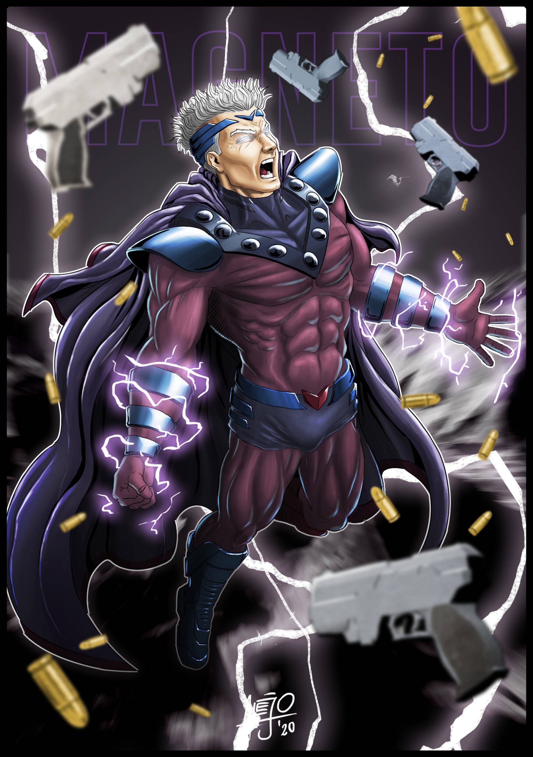 Magneto Gewere en Koeëls Muurpapier