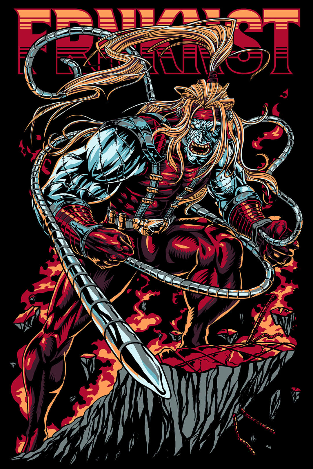 Magtige Omega Red in Aksie Muurpapier
