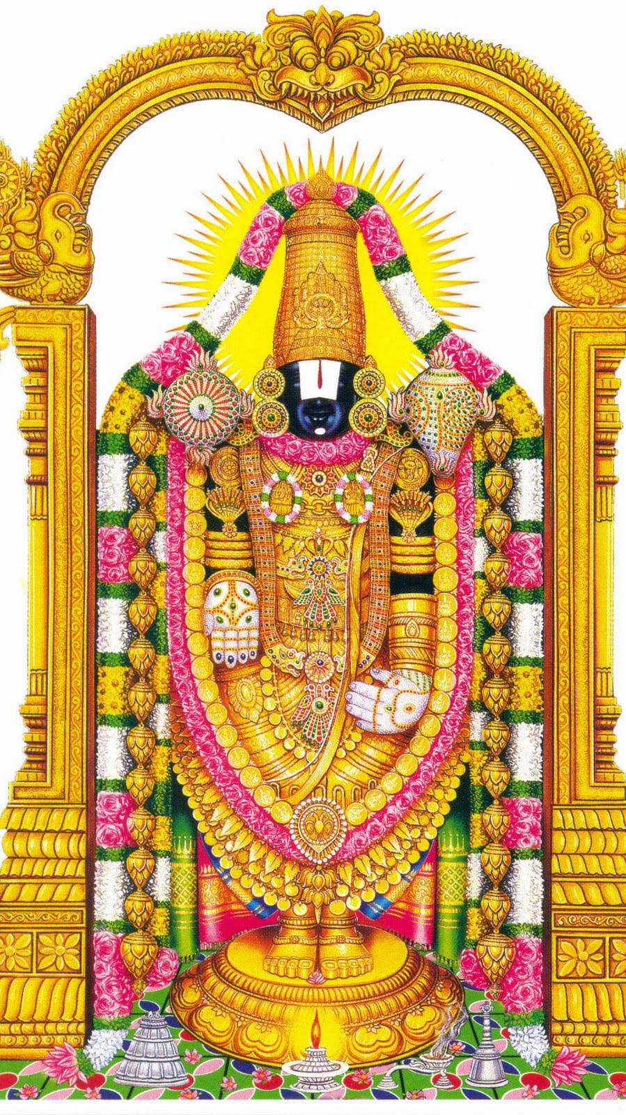 Majestueuse Beeld van Venkateswara Swamy