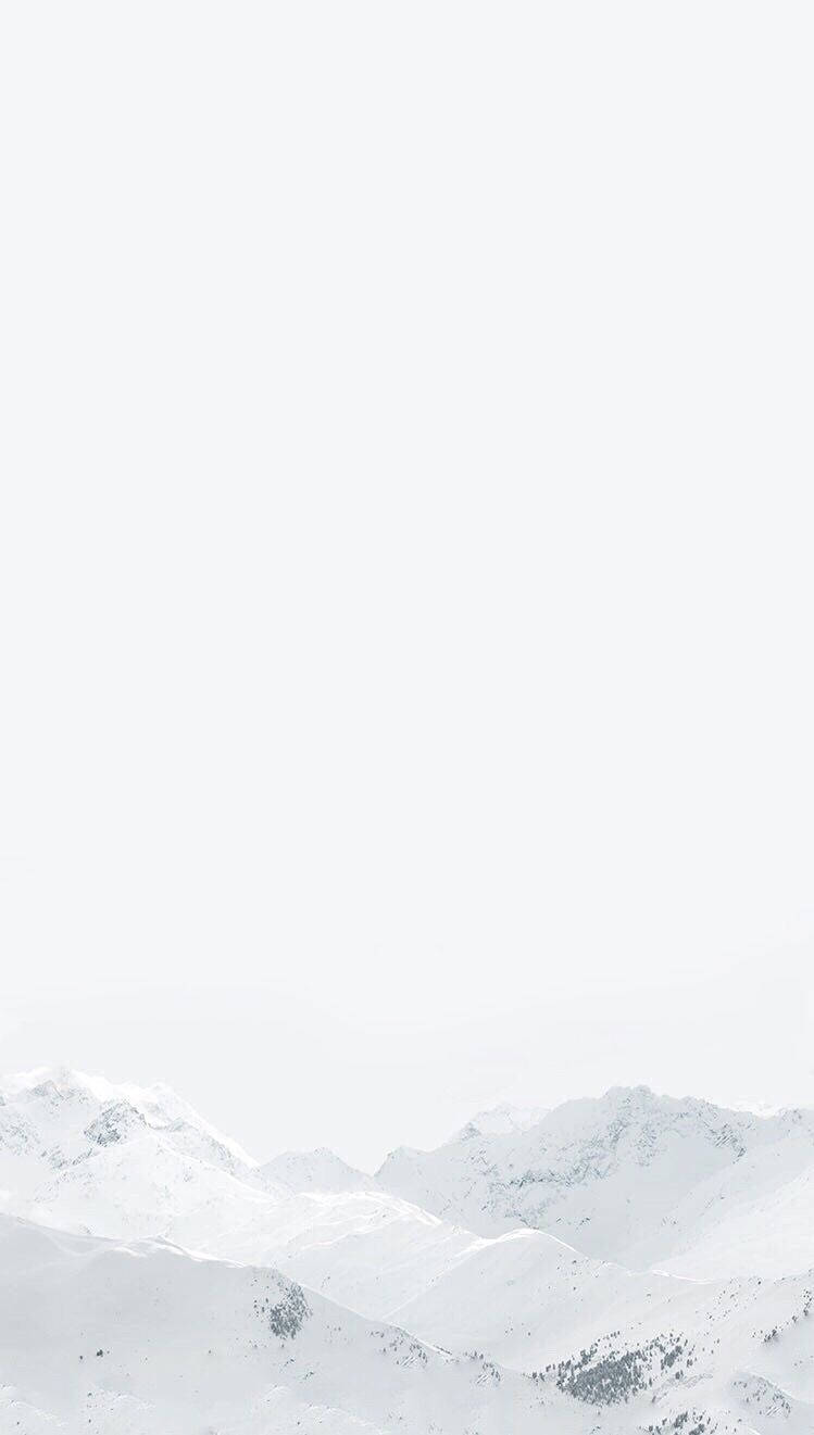 Majestueuse Wit Sneeuberg Muurpapier