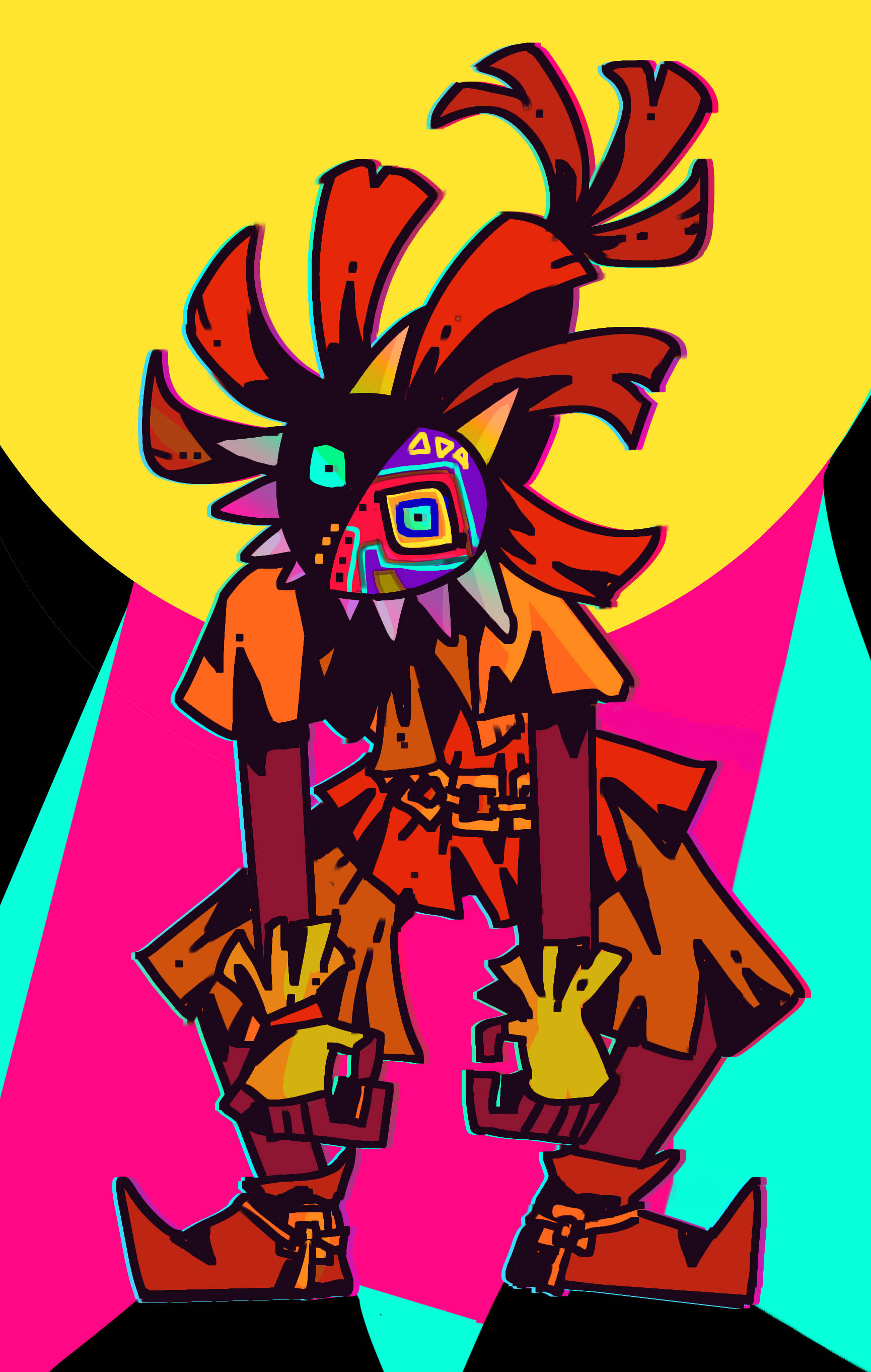 Majora se Masker Popkuns Muurpapier