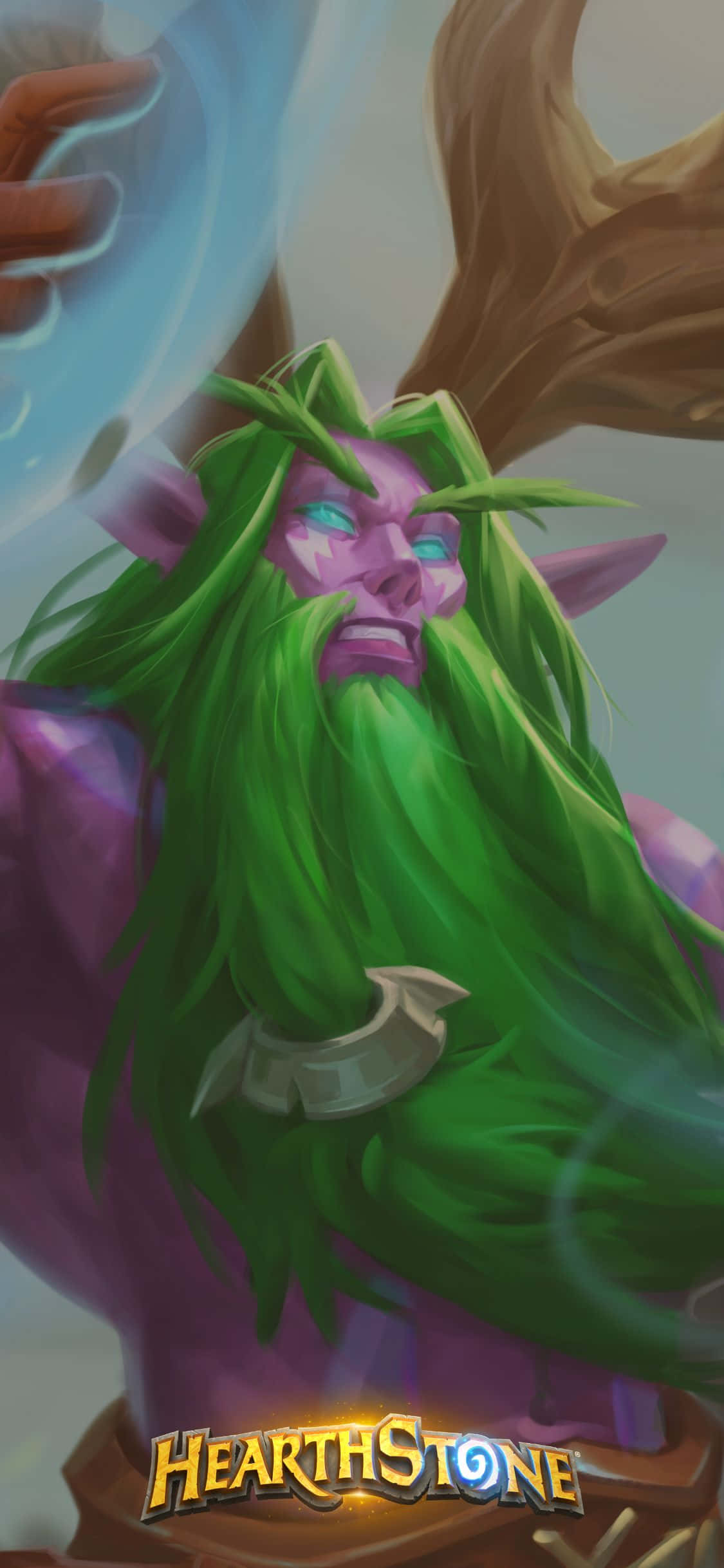 Malfurion Stormrage iPhone XS Hearthstone-agtergrond Muurpapier