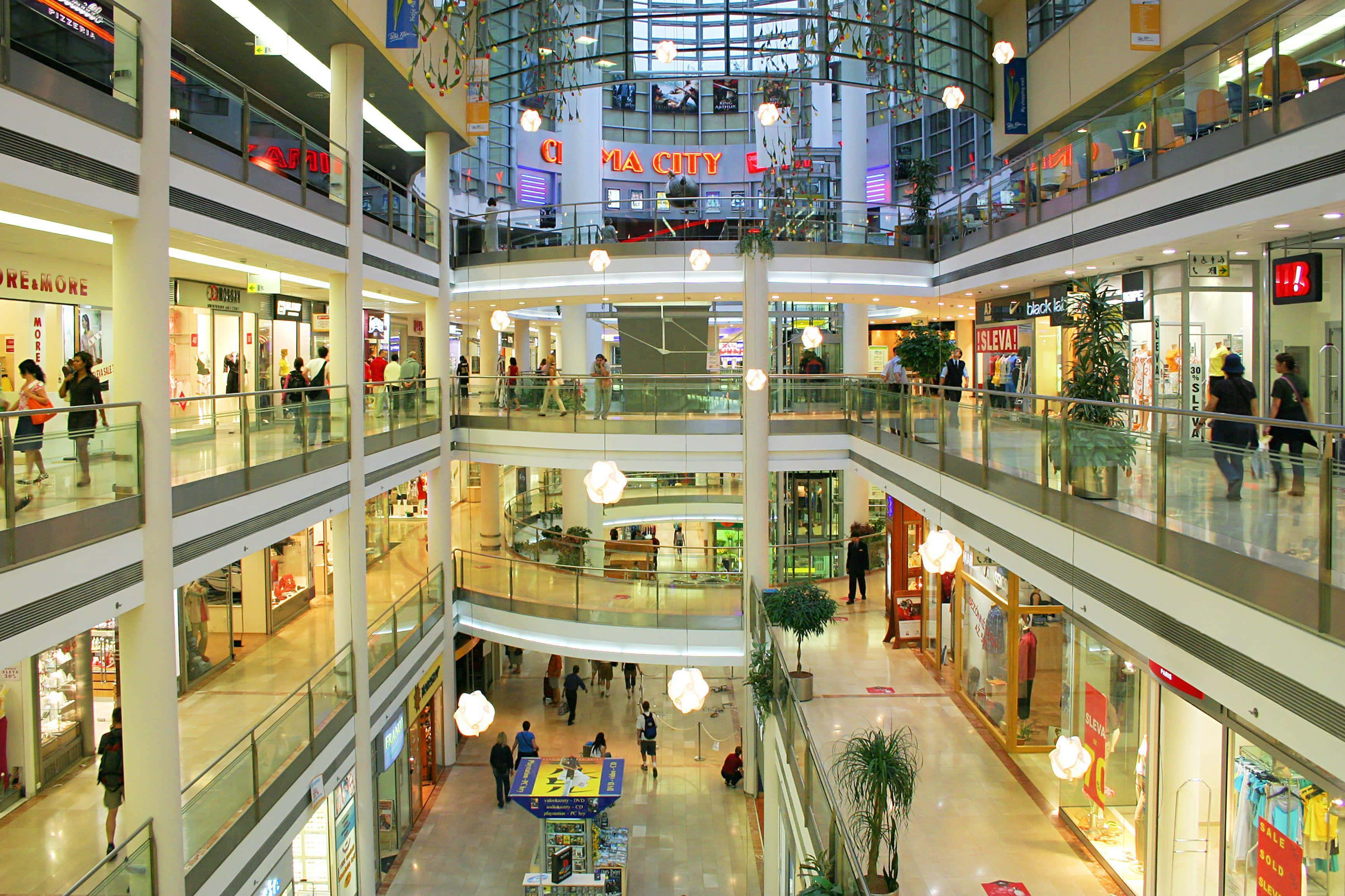 Mall-agtergrond Muurpapier