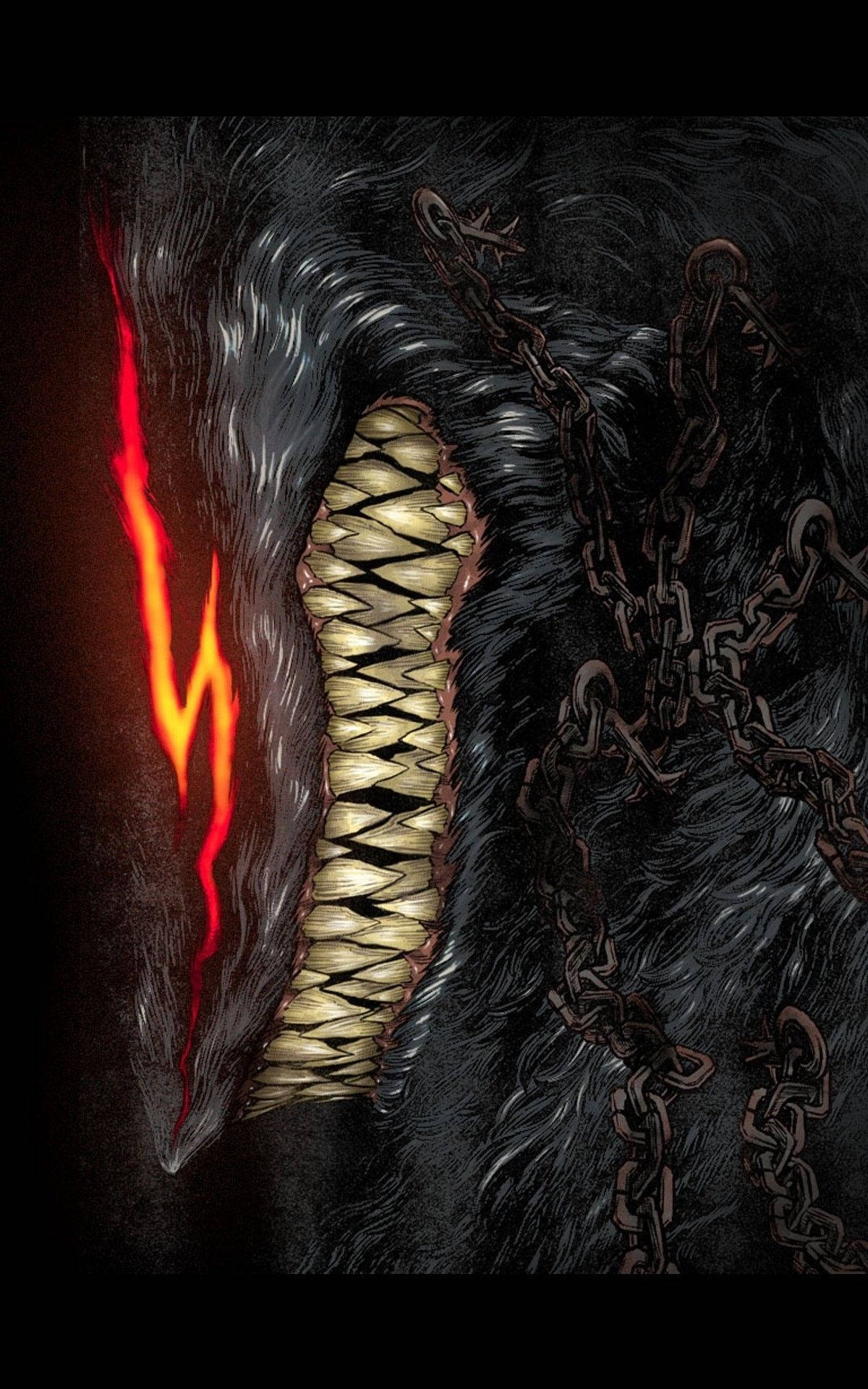 Man en Sy Dier in die Berserk-reeks Muurpapier