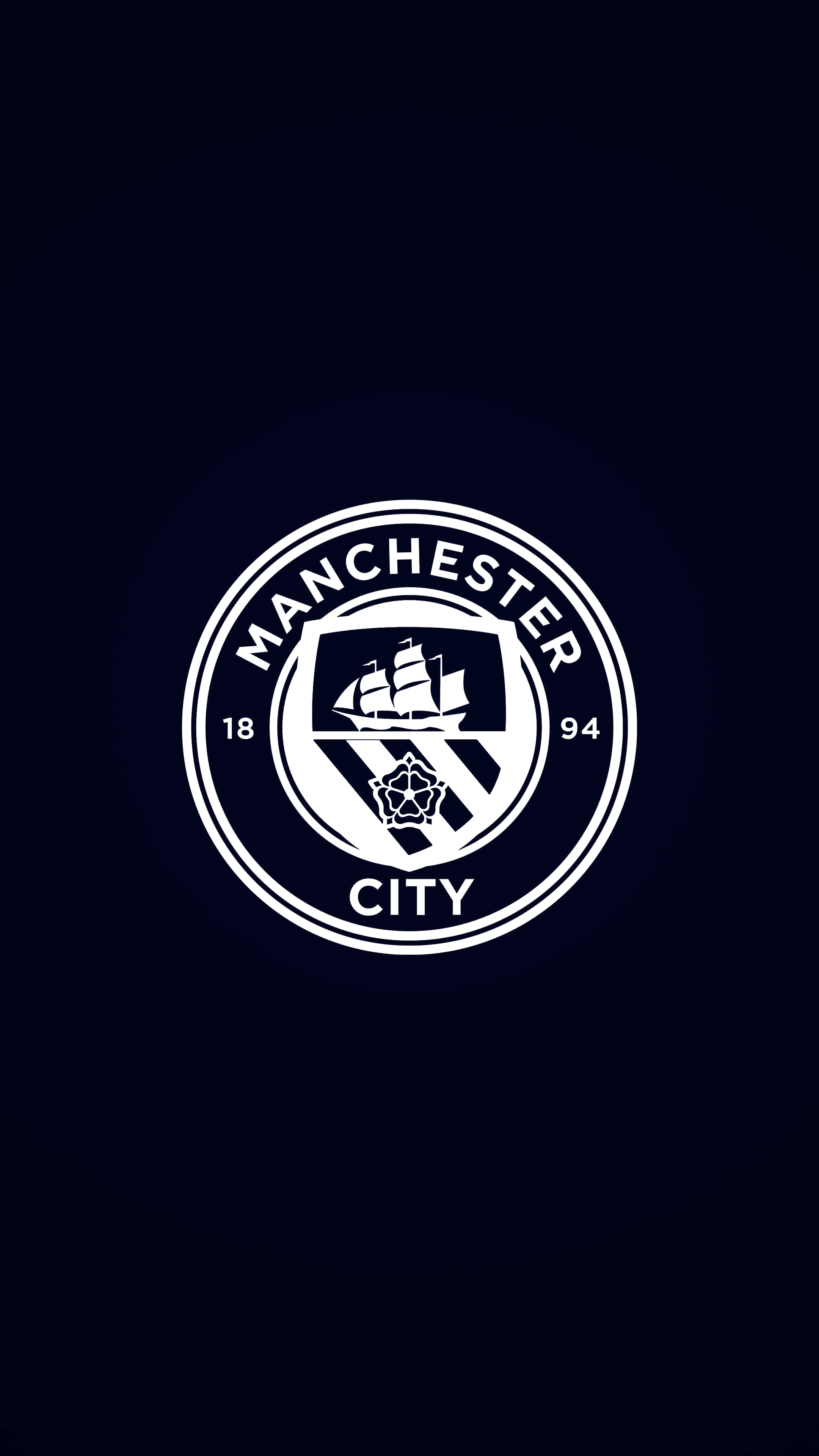 Manchester City Swart iPhone Muurpapier